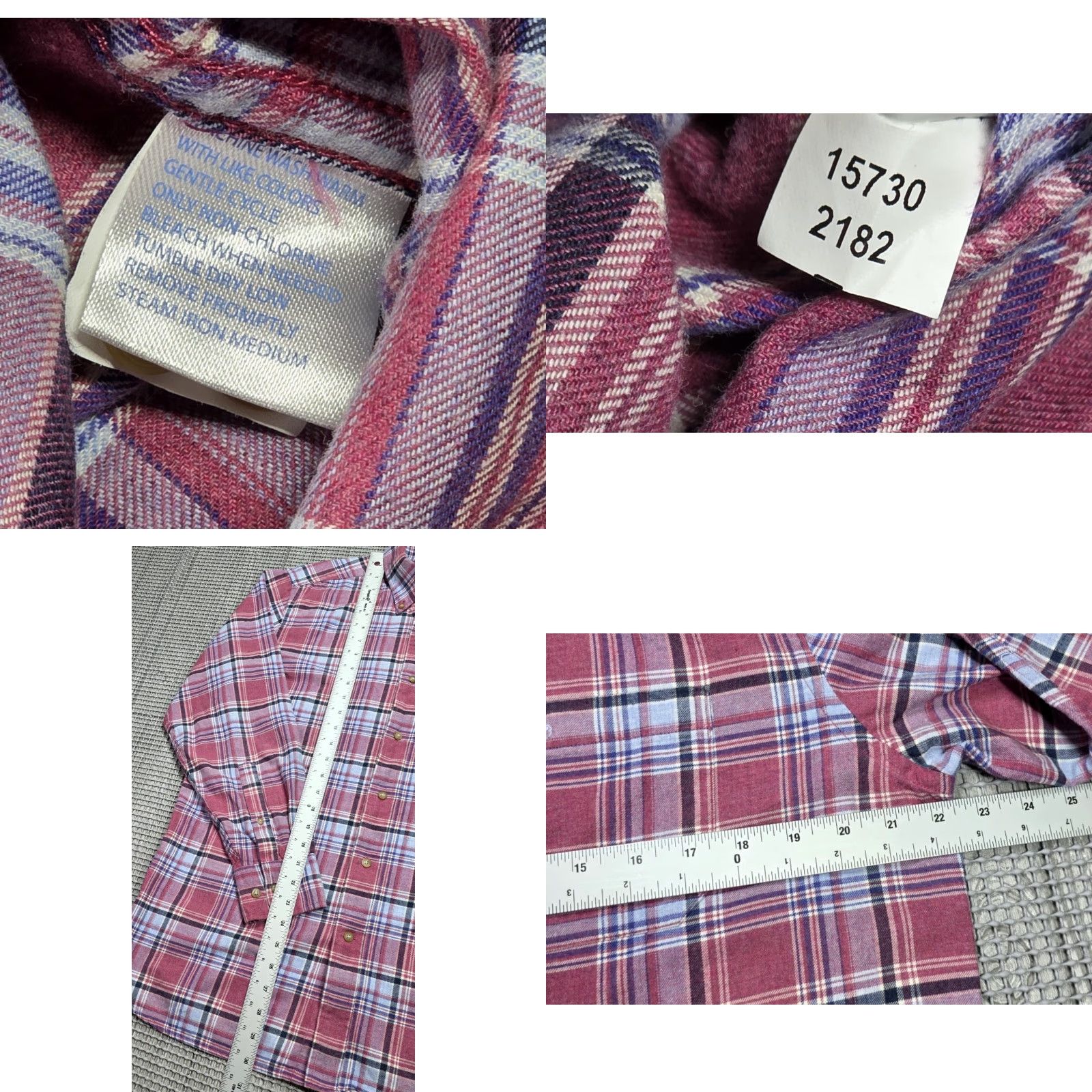 Southern Tide Southern Tide Classic Fit Men's Pink Plaid Button Up Long Sleeve Shirt M Size US M / EU 48-50 / 2 - 8 Thumbnail