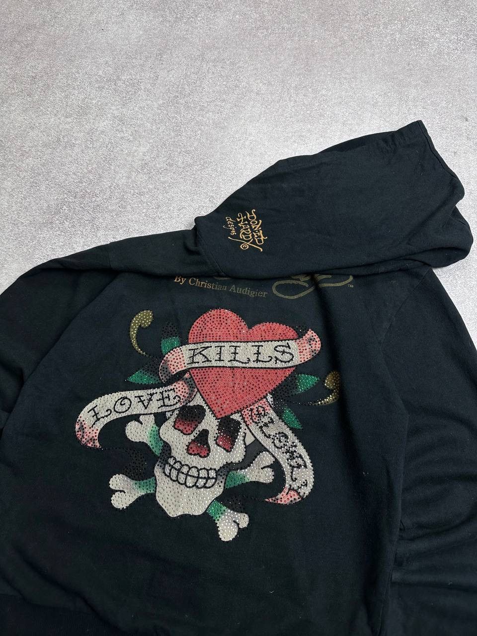 Ed Hardy Vintage Ed Hardy Y2K Skull Boxy Zip Hoodie XL Size XL / US 12-14 / IT 48-50 - 4 Thumbnail