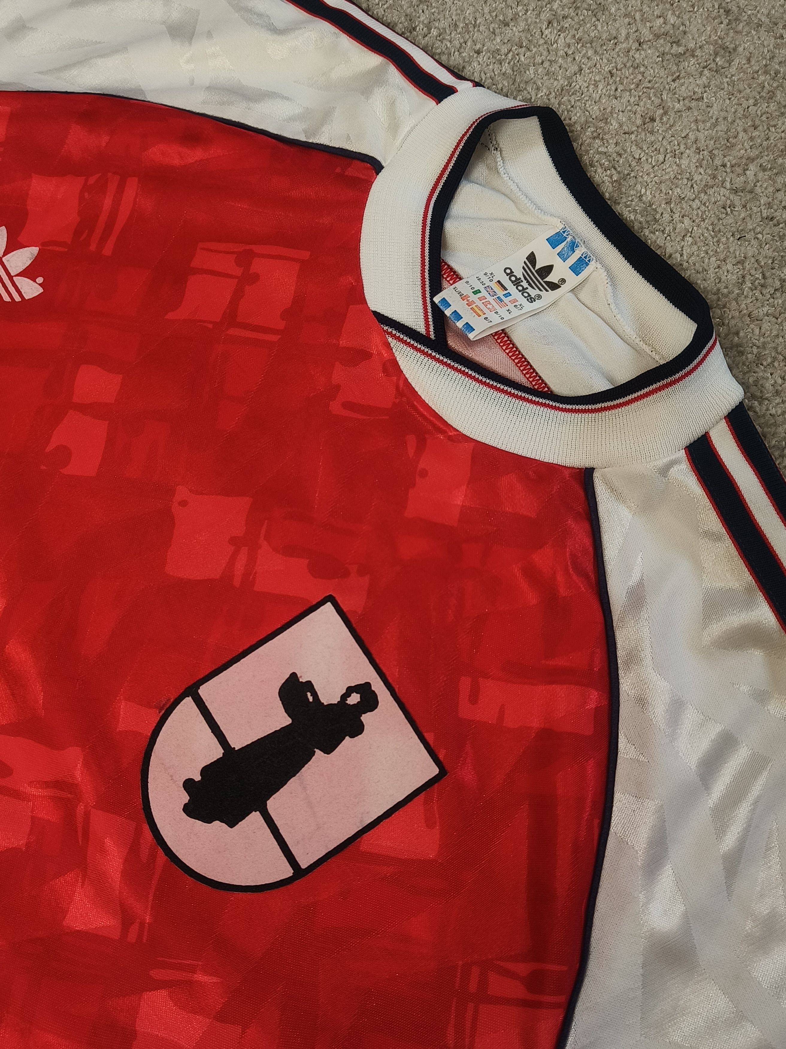 Adidas × Vintage Adidas SC Mönchzell #14 Football Jersey Geometric Pattern Size US XL / EU 56 / 4 - 4 Thumbnail