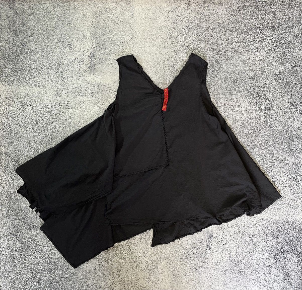 Designer Ewa I Walla Women Tunic Top Sleeveless Asymmetric Blouse Size M / US 6-8 / IT 42-44 - 1 Thumbnail