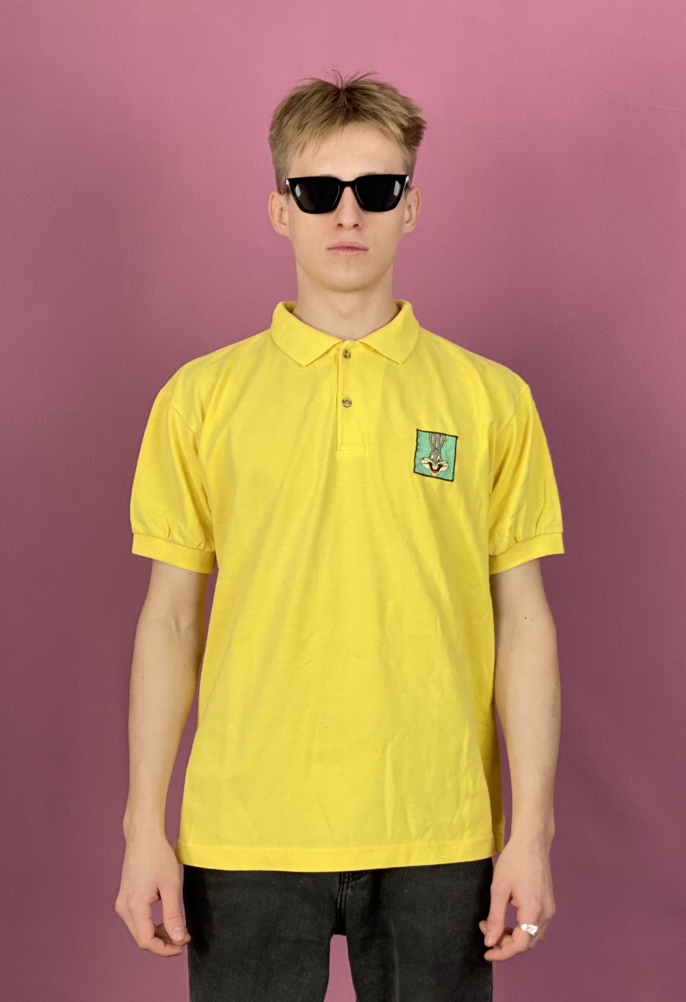 Cartoon Network × Vintage × Warner Bros 1995 Warner Bros Vintage Men's Polo Shirt - M Size US M / EU 48-50 / 2 - 1 Thumbnail
