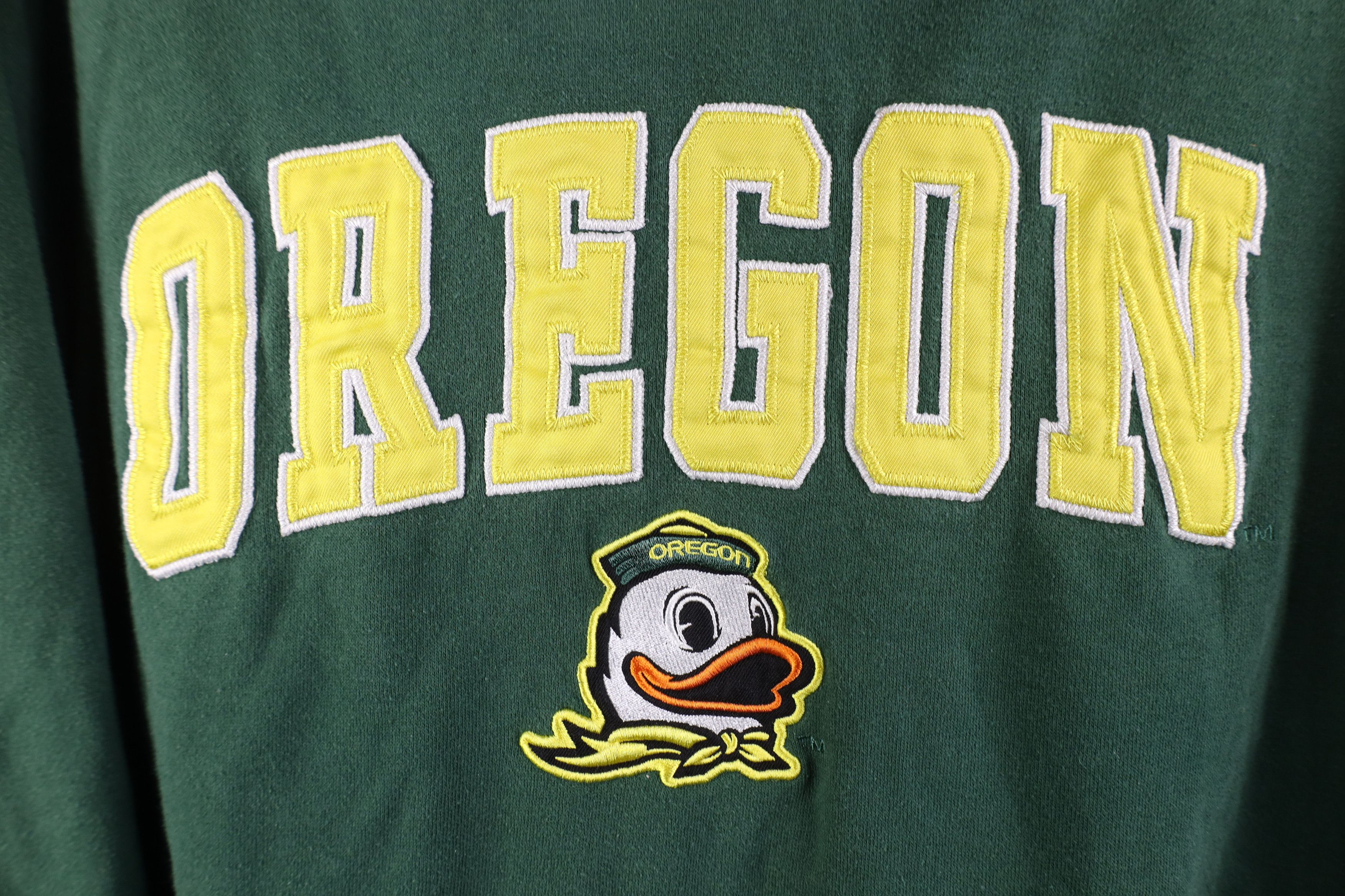 Vintage Vintage Y2K University of Oregon Hoodie Sweatshirt Green Size US M / EU 48-50 / 2 - 5 Thumbnail