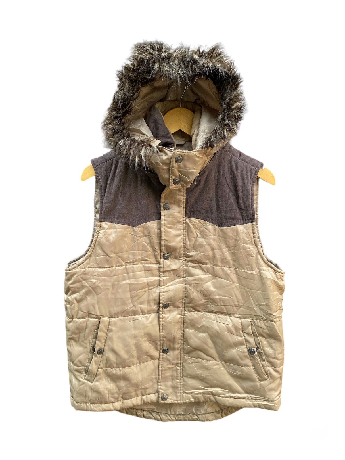 image of If Six Was Nine x Le Grande Bleu L G B Japanese Smiths American Fur Zip Hoodie Jacket in Brown (Siz