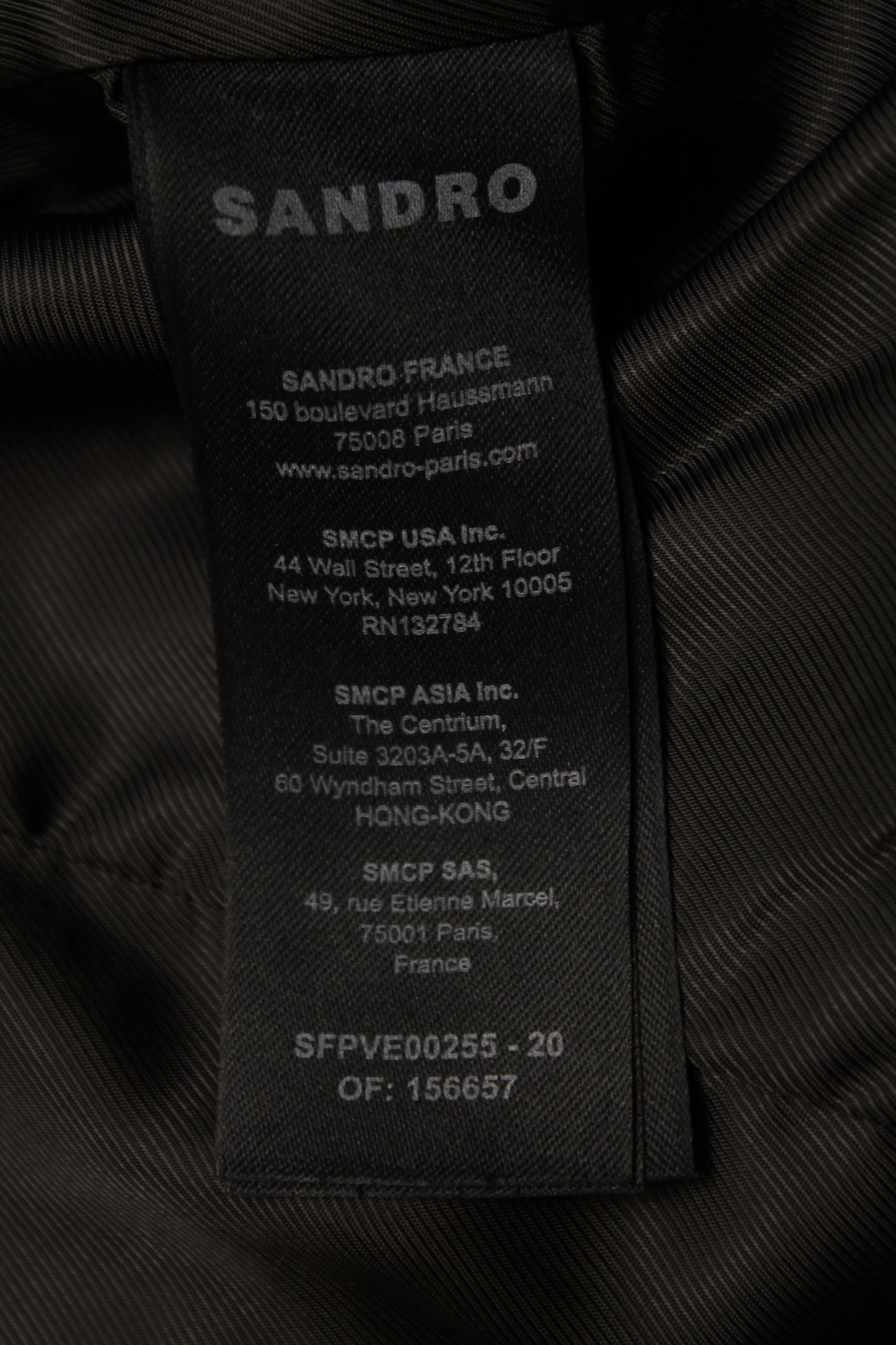 Sandro SANDRO Veinarde Jacket Women's LARGE Leather Biker Size L / US 10 / IT 46 - 9 Thumbnail