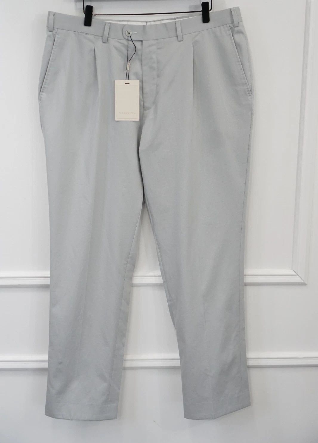 Suitsupply Men Suitsupply Pants Cotton & Cashmere Brescia Grey UK/US44 Size 44R - 1 Thumbnail