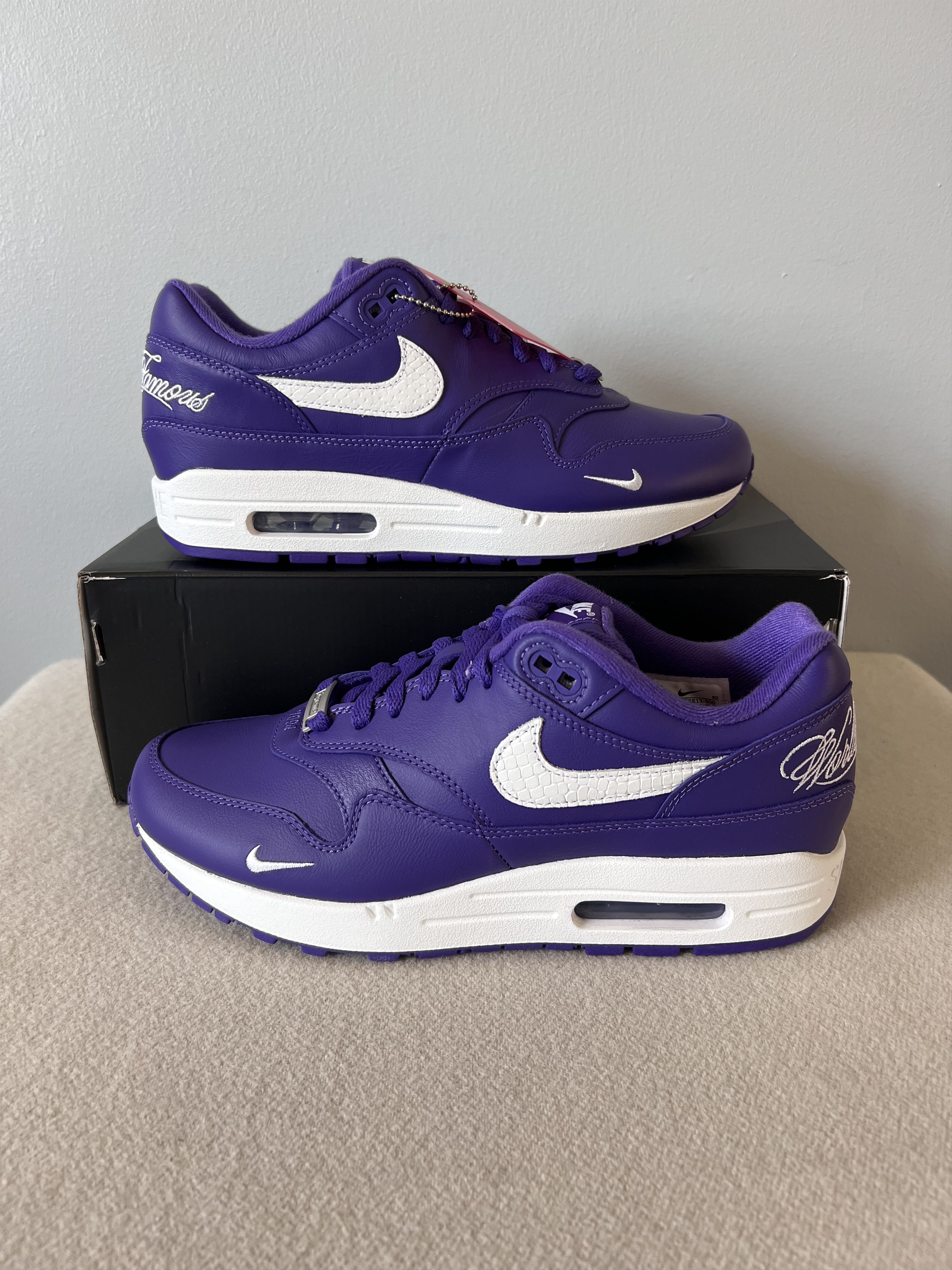 Nike × Supreme Supreme Nike Air Max 1 '87 SP in Purple Size US 8 / EU 41 - 2 Thumbnail