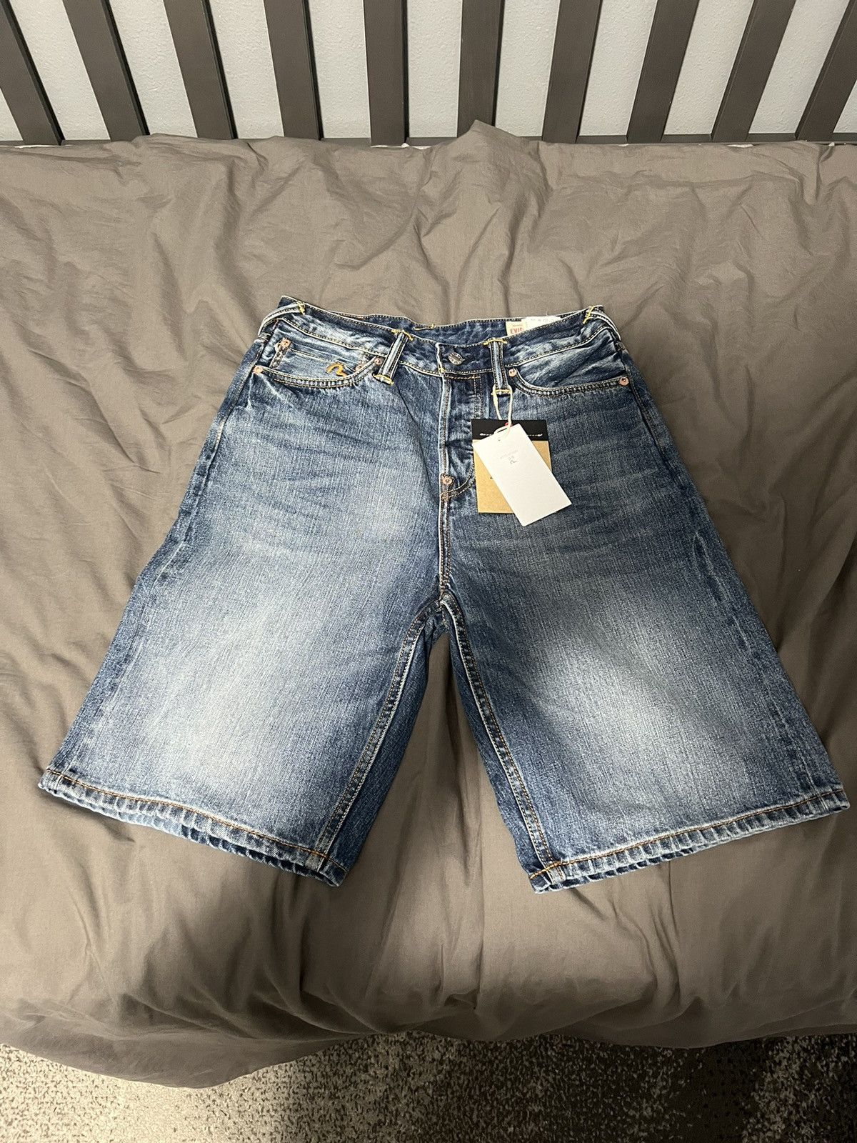 Palace PALACE EVISU 'Dice Print' Denim Shorts | Grailed