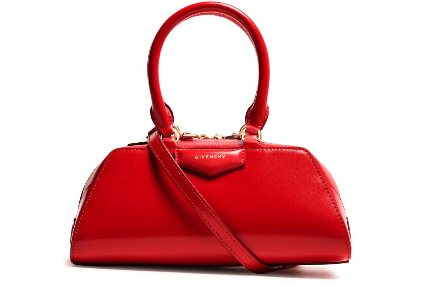 Givenchy GIVENCHY Antigona Mini Red Leather Top Handle Bag New Size ONE SIZE - 1 Thumbnail