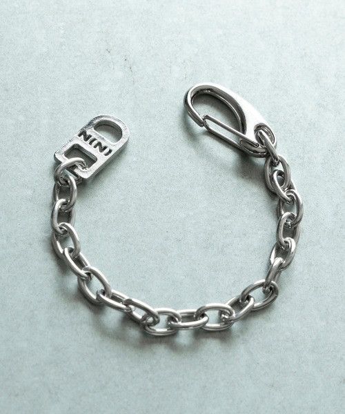 Number (N)ine NUMBER NINE LOGO PLATE HOLE CHAIN BRACELET Size ONE SIZE - 9 Thumbnail
