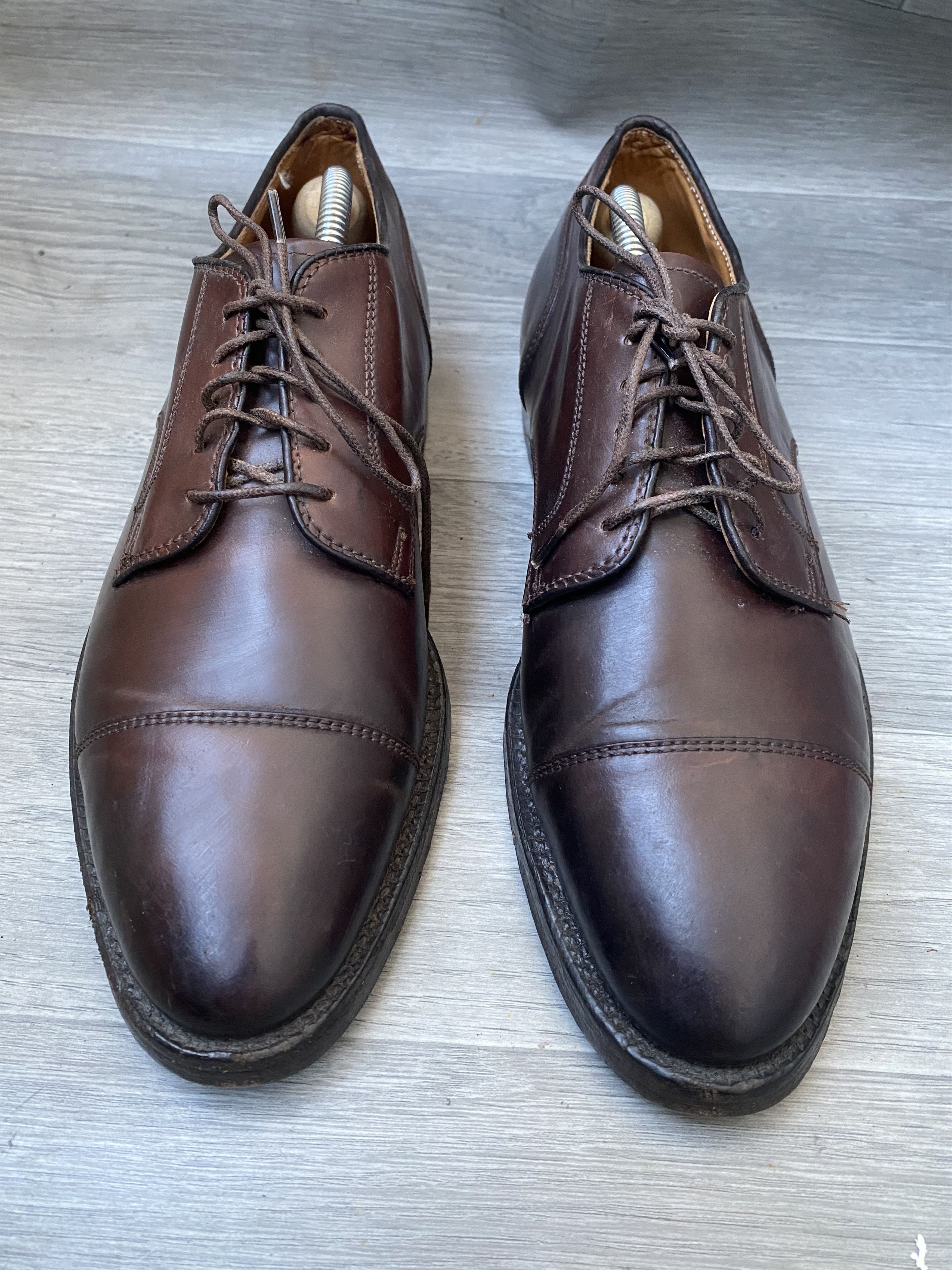 Alden Alden cap-toe shell cordovan dress oxford shoes sz 7.5 Size US 7.5 / EU 40-41 - 1 Thumbnail