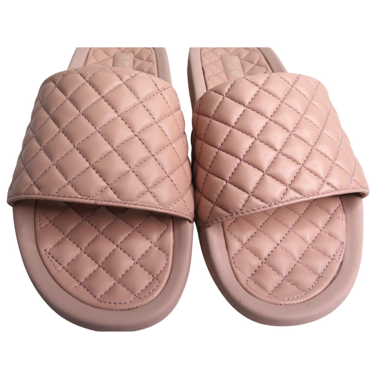 Athletic Propulsion Labs APL-Athletic Propulsion Labs Quilted Leather Slides RoseDust Size US 9 / IT 39 - 3 Thumbnail