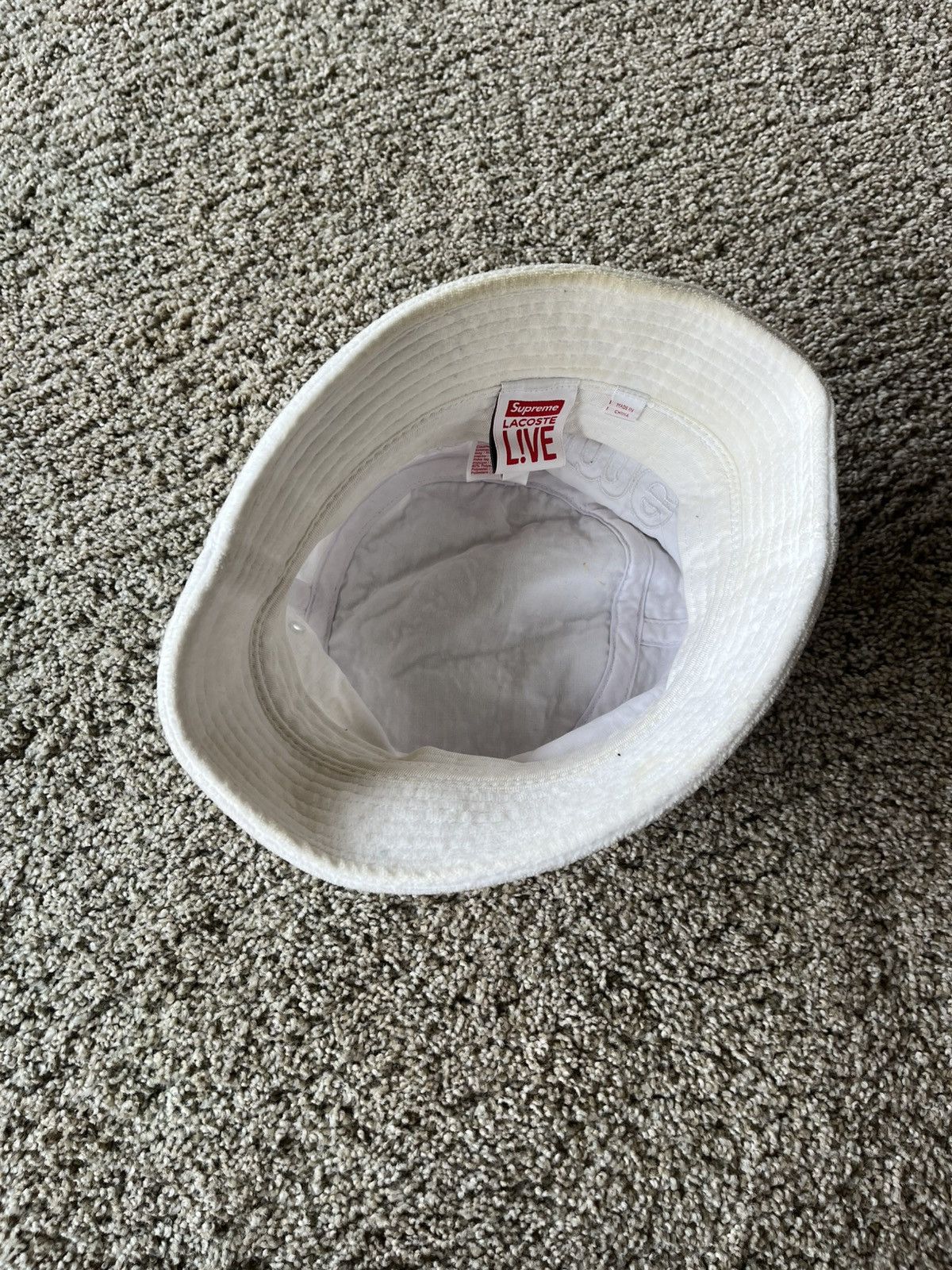 Lacoste × Supreme Supreme x Lacoste Bucket Hat Size ONE SIZE - 3 Thumbnail