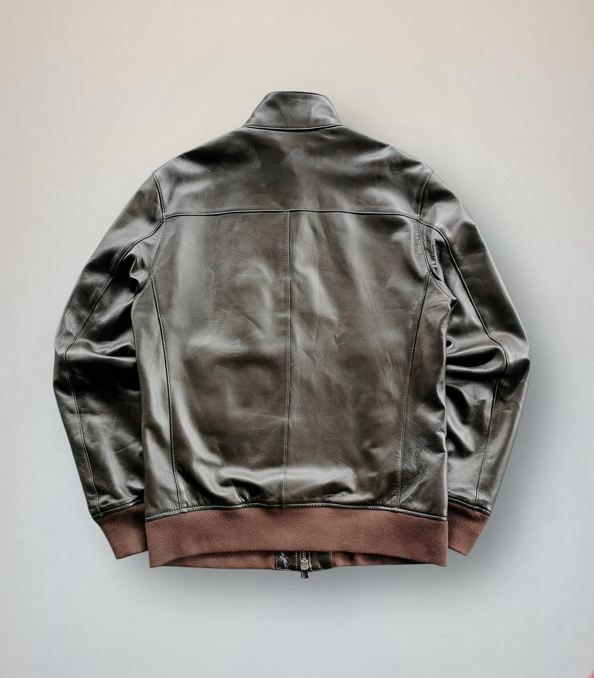 Edifice Japan EDIFICE Leather Bomber Jacket Sheepskin Rare Piece Size US S / EU 44-46 / 1 - 10 Thumbnail
