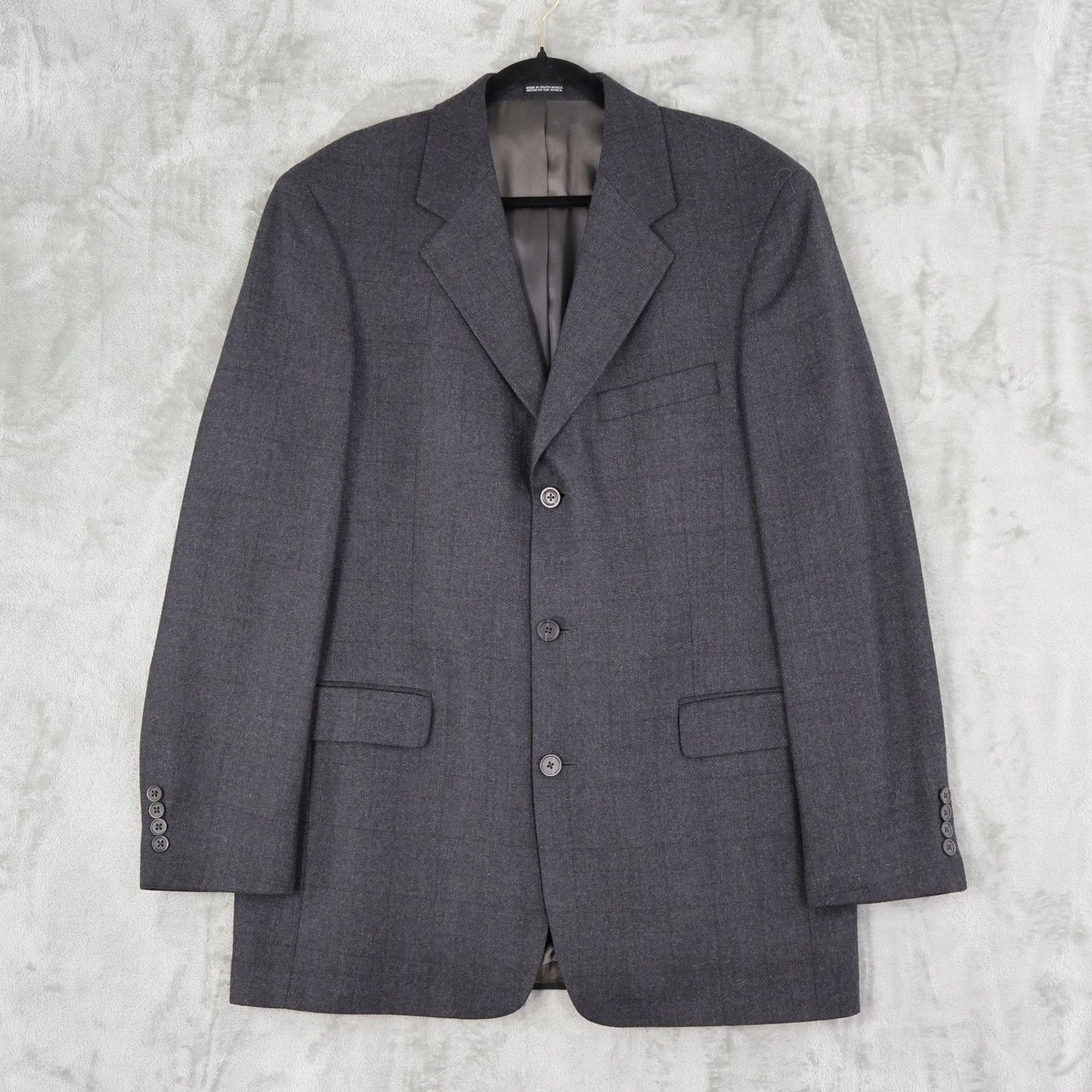 Stafford Stafford Executive Wool Cashmere Blazer Men 40L Gray Classic Size 40L - 1 Thumbnail