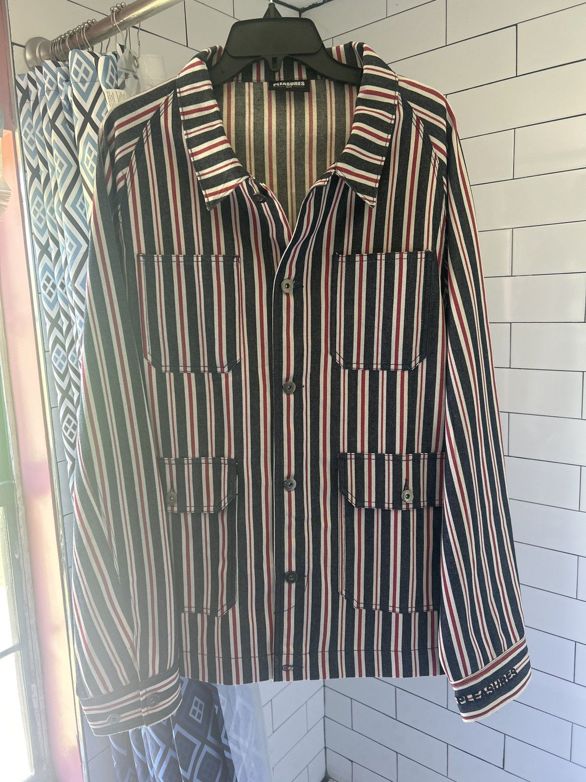 Pleasures Pleasures- Striped Jacket Size US XL / EU 56 / 4 - 2 Thumbnail