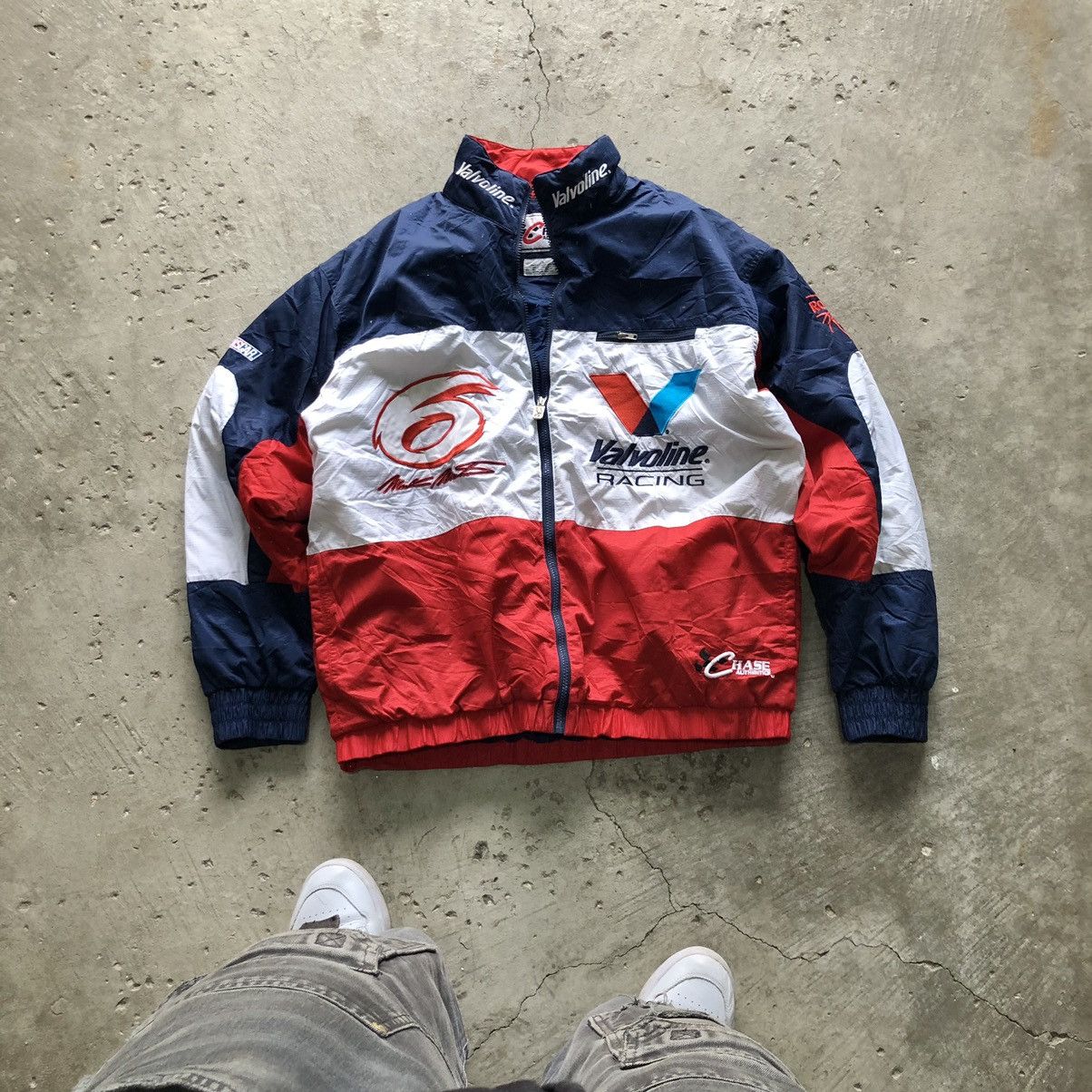 Medium Vintage 90s Mark deals Martin Valvoline Racing Full Zip Jacket