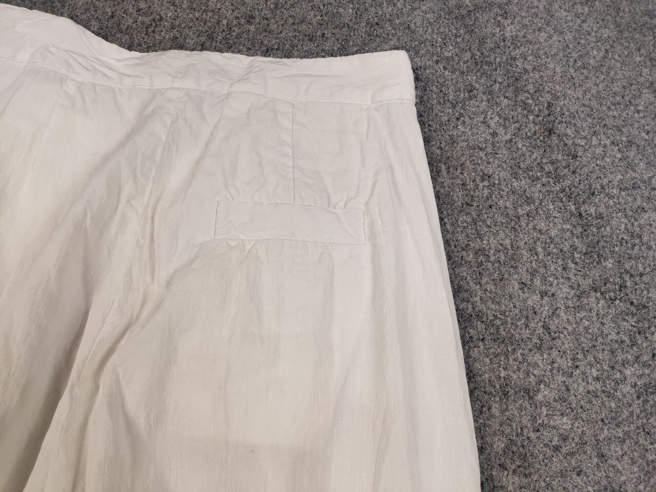 Other Tela Design Regular White Linen blend Solid Trouser Pants Size 30" / US 8 / IT 44 - 8 Thumbnail