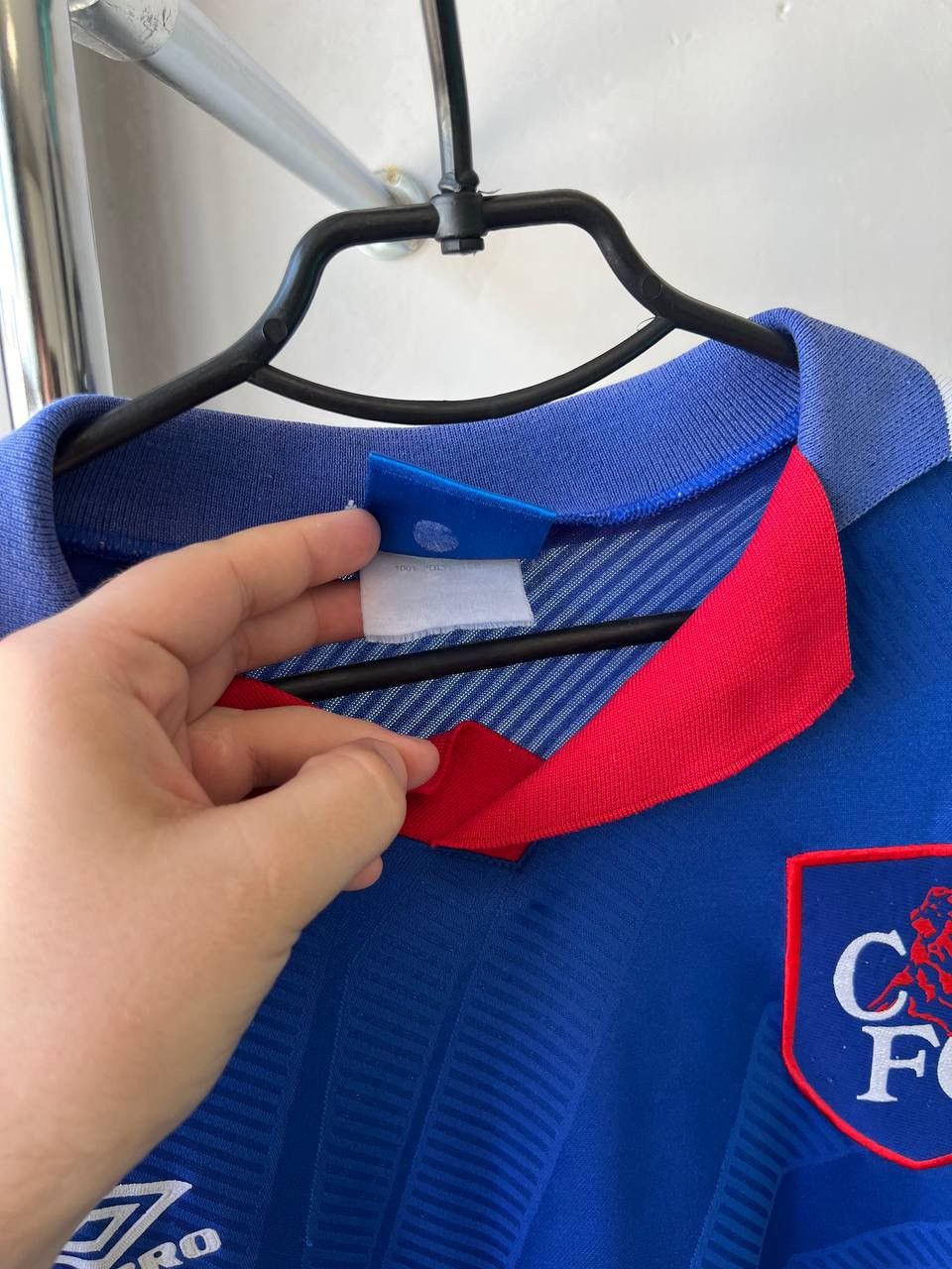 Vintage 1993/94 CHELSEA FC HOME SOCCER FOOTBALL UMBRO SHIRT JERSEY Size US XXL / EU 58 / 5 - 11 Thumbnail