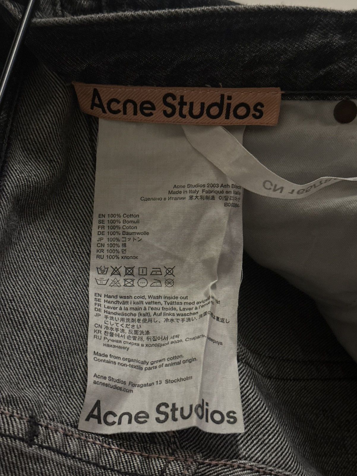 Acne Studios Acne Studios 2003 Ash Black Jeans Size US 30 / EU 46 - 5 Thumbnail