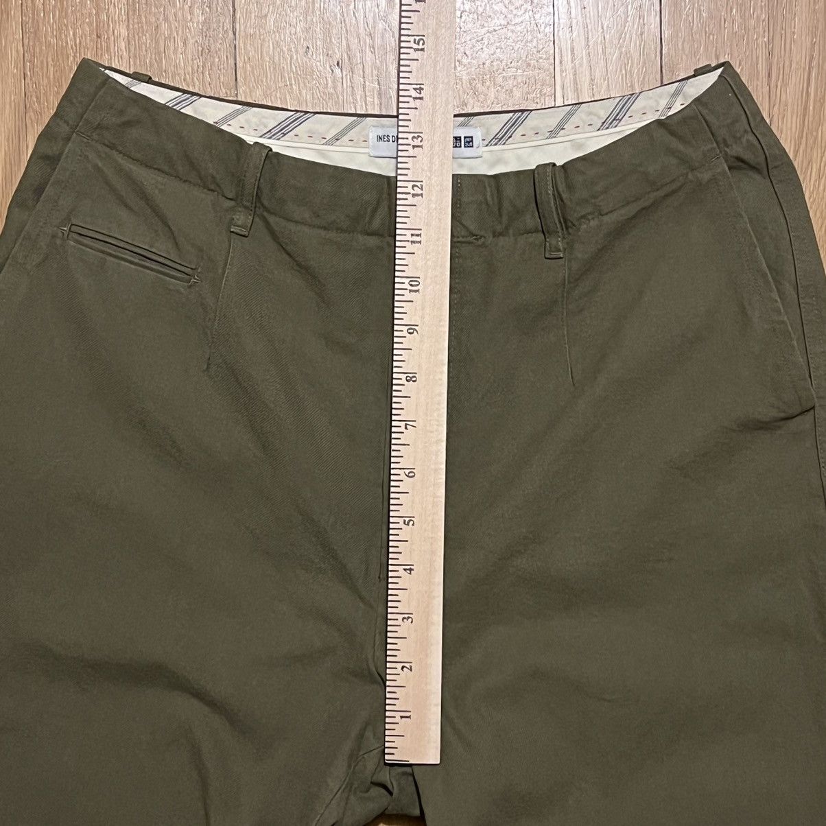 Uniqlo Ines De La Fressange Uniqlo Womens Green Dress Pants 28x26 Size 28" / US 6 / IT 42 - 6 Thumbnail