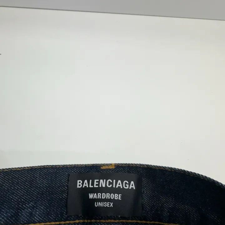 Other Balenciaga Balenciaga SS22 Blue Washed Straight Leg Jeans Size US 32 / EU 48 - 6 Thumbnail