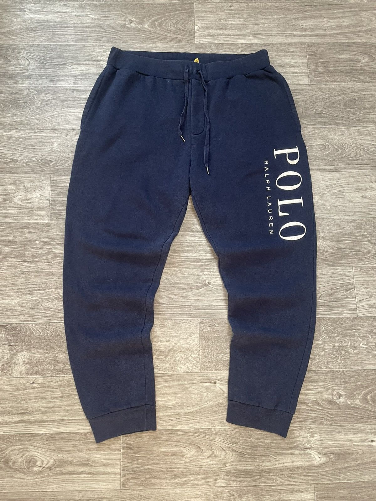 Polo Ralph Lauren Vintage Polo Ralph Lauren Big Embroidered Logo Sweatpants Size US 36 / EU 52 - 1 Thumbnail