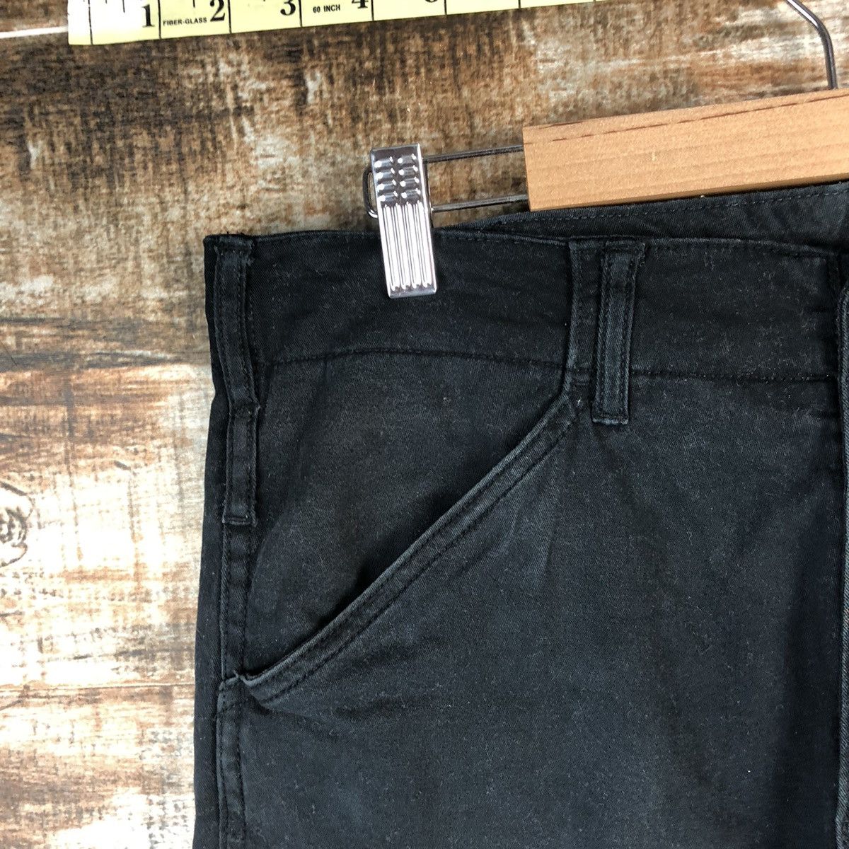 Japanese Brand Gladiator Black utility Cargo Multipocket Pants #A2590 Size US 31 - 7 Thumbnail