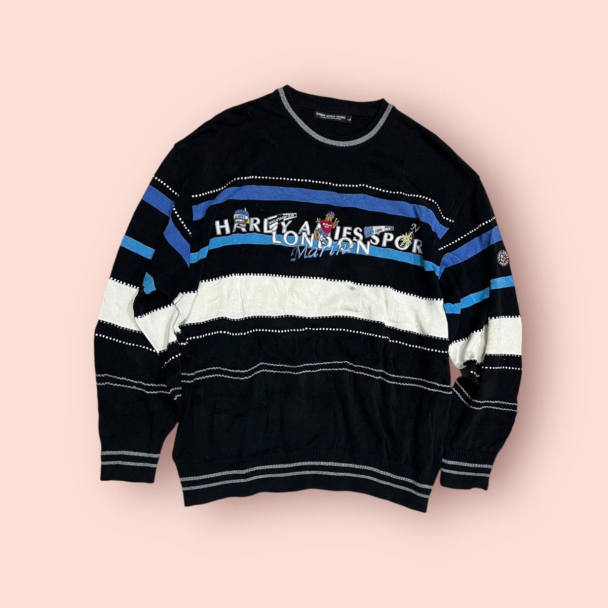 Designer × Hardy Amies VINTAGE HARDY AMIES SPORT PULLOVER SWEATER Size US L / EU 52-54 / 3 - 1 Thumbnail