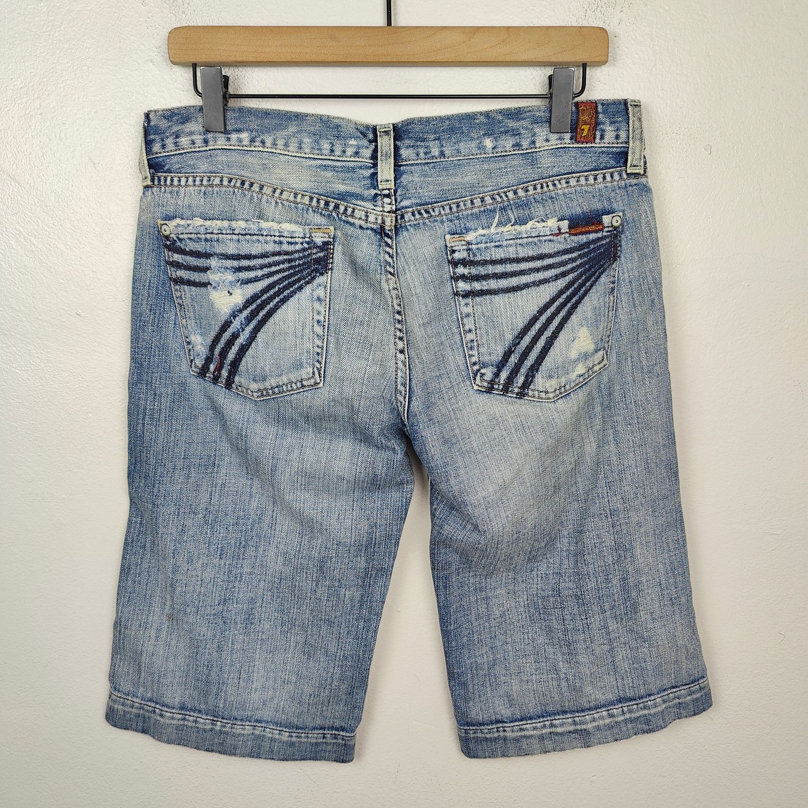 7 For All Mankind Vintage Y2K 7 For All Mankind Dojo Shorts Womens 29 Size 29" - 1 Thumbnail