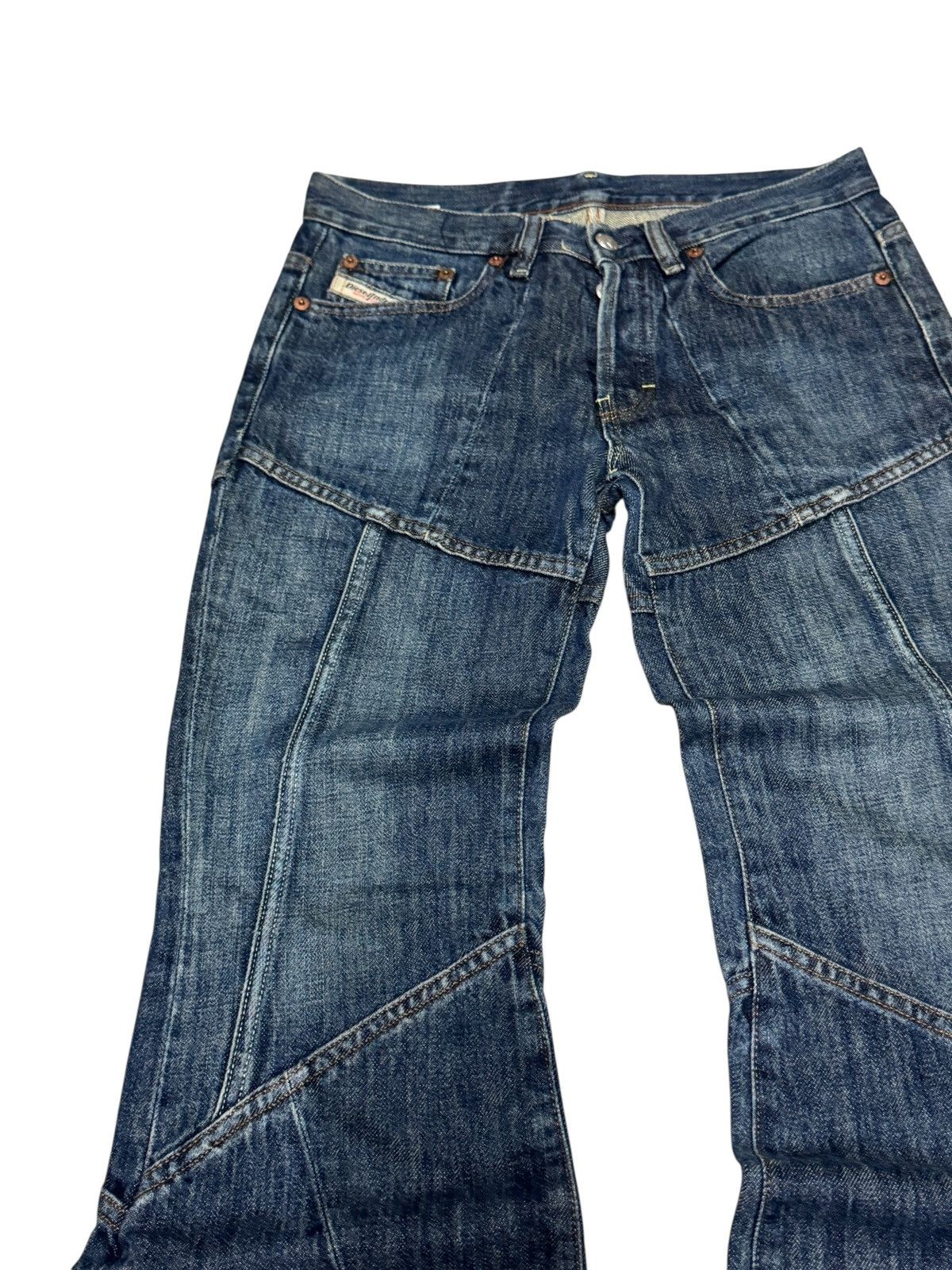 Diesel DIESEL INDUSTRY Flared Reconstructed Low Rise Denim Size US 28 / EU 44 - 4 Thumbnail