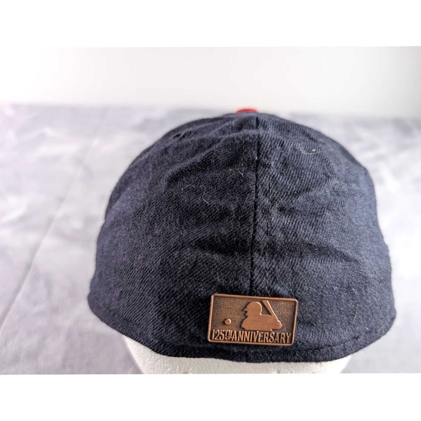 New Era VINTAGE New Era 5950 Hat St Louis Cardinals Wool 125th Anniversary USA Made 7 1/8 Fitted Mens Cap Black Size ONE SIZE - 3 Thumbnail