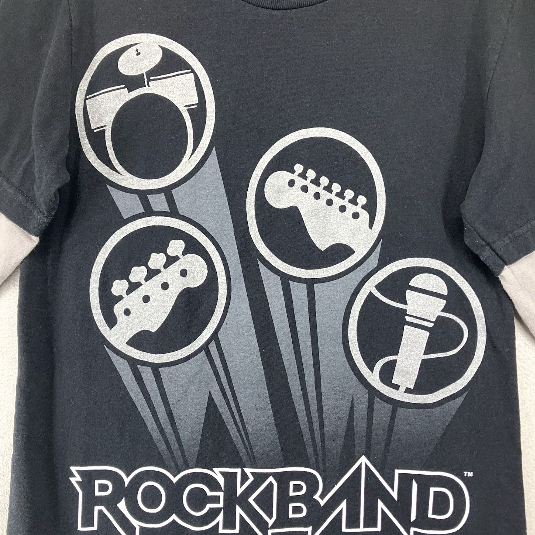 Doublet VINTAGE PlayStation Rock Band T-Shirt Men Women Small Black Crew Neck Graphic Print Unisex Retro Size S / US 4 / IT 40 - 3 Thumbnail