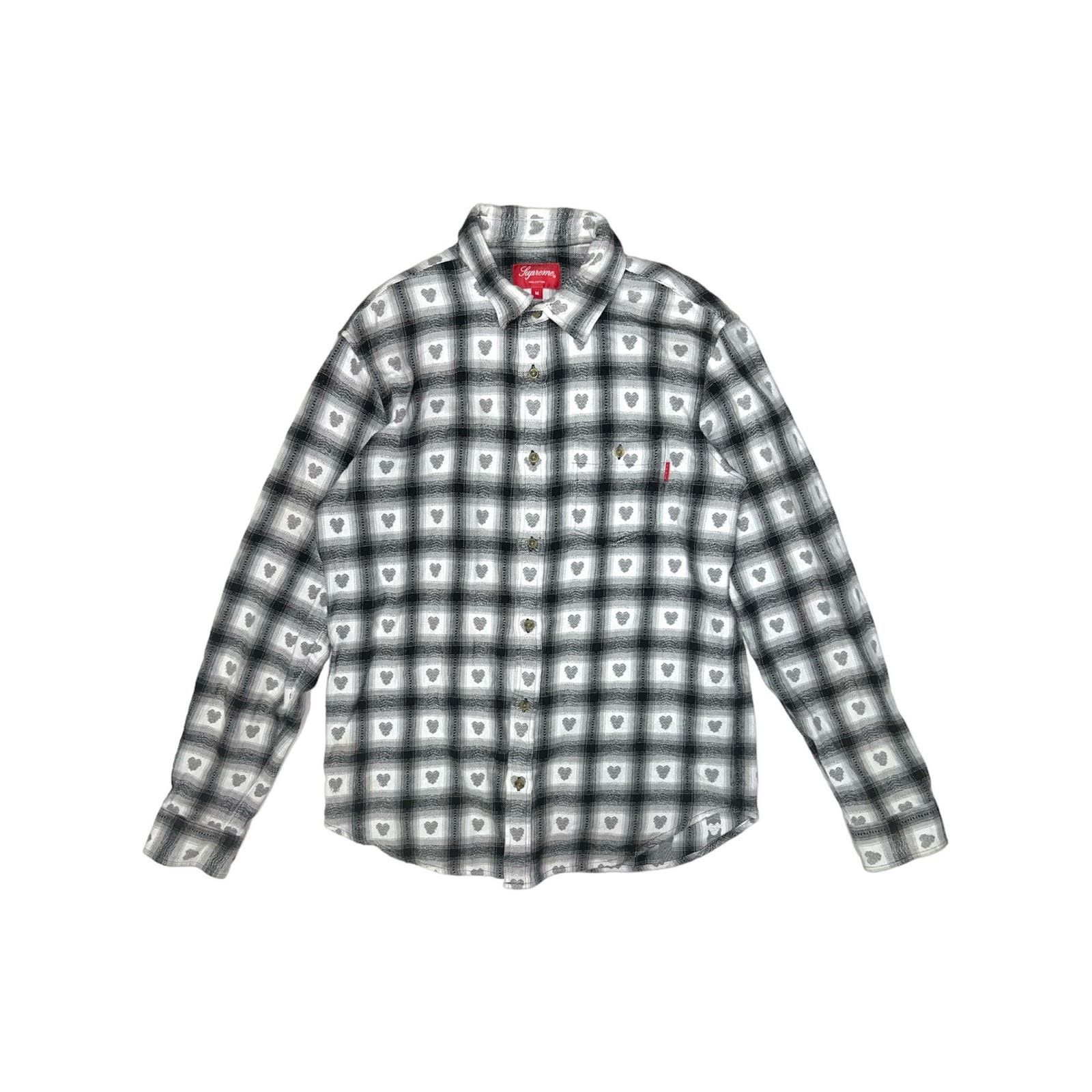 Supreme Supreme Hearts Flannel Button Up Shirt | Grailed