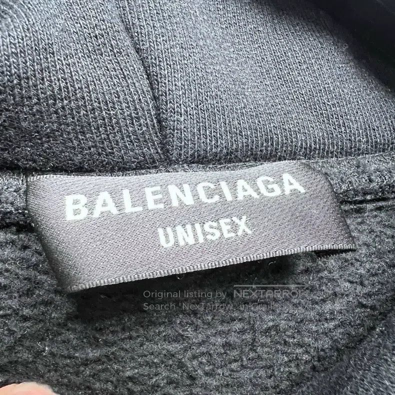 Balenciaga Balenciaga Jelly Glue Print Logo Hooded Sweatshirt Size US M / EU 48-50 / 2 - 3 Thumbnail
