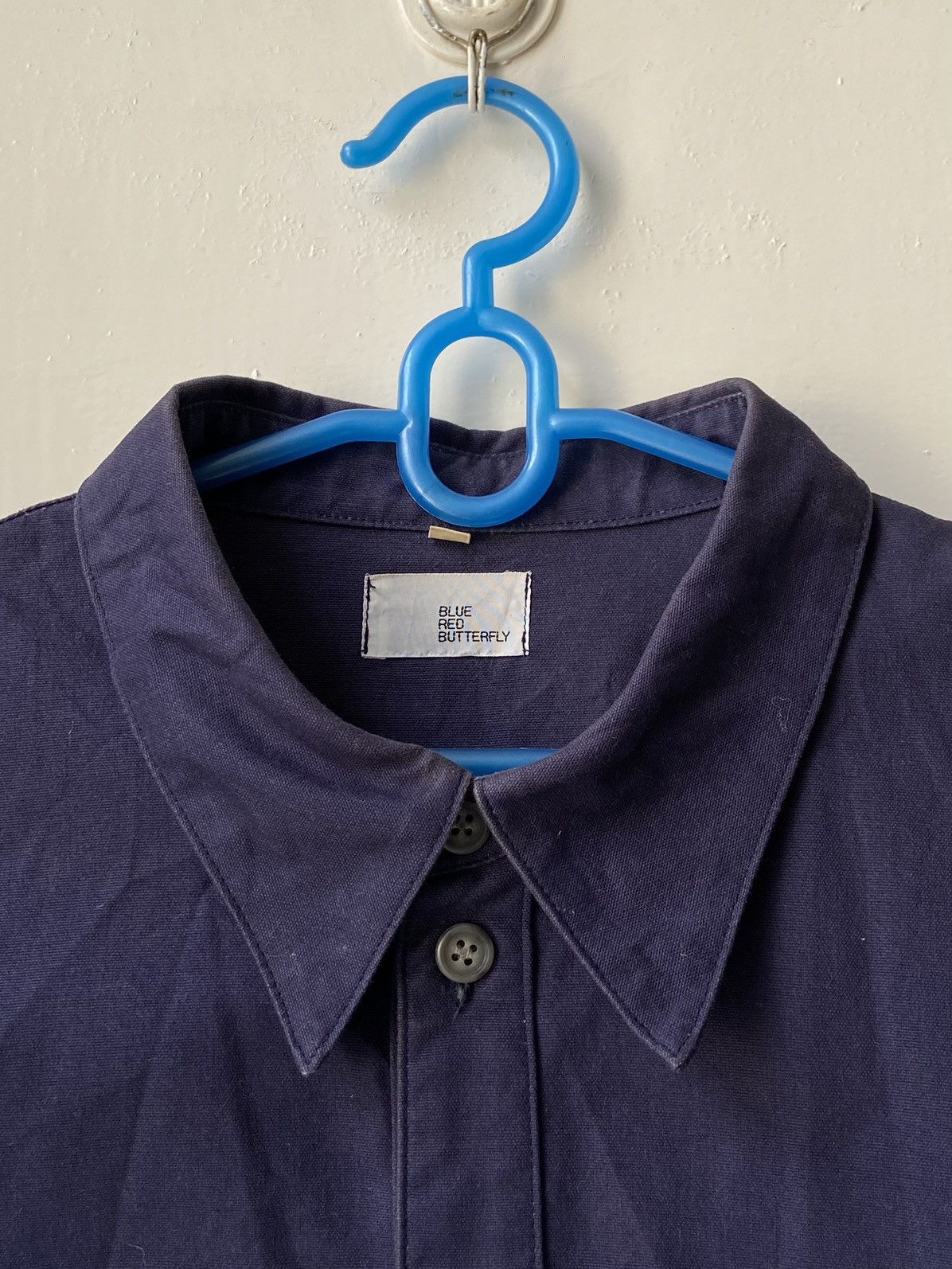 Blue Blue Japan BLUE RED BUTTERFLY Asymetrical Navy Shirt Size US S / EU 44-46 / 1 - 5 Thumbnail