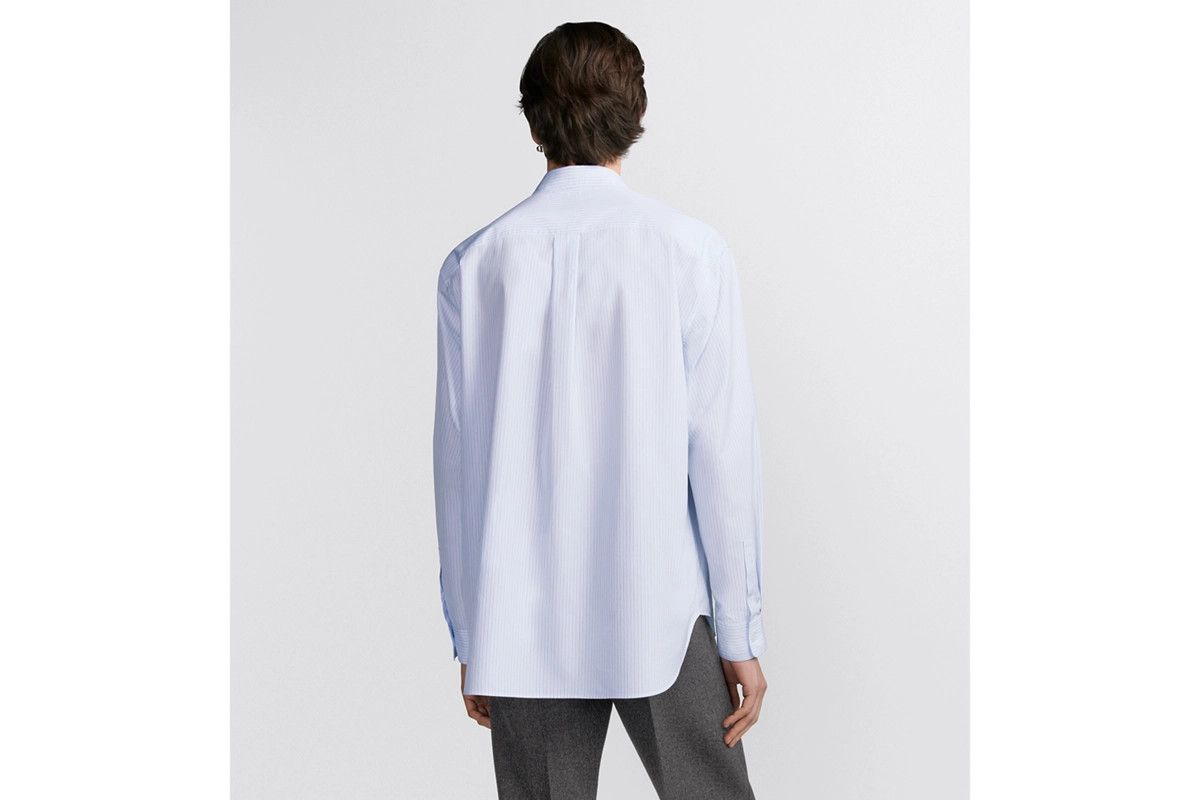 Dior o1bcso1str0226 Couture Embroidery Shirt in Light Blue Size US XL / EU 56 / 4 - 6 Thumbnail