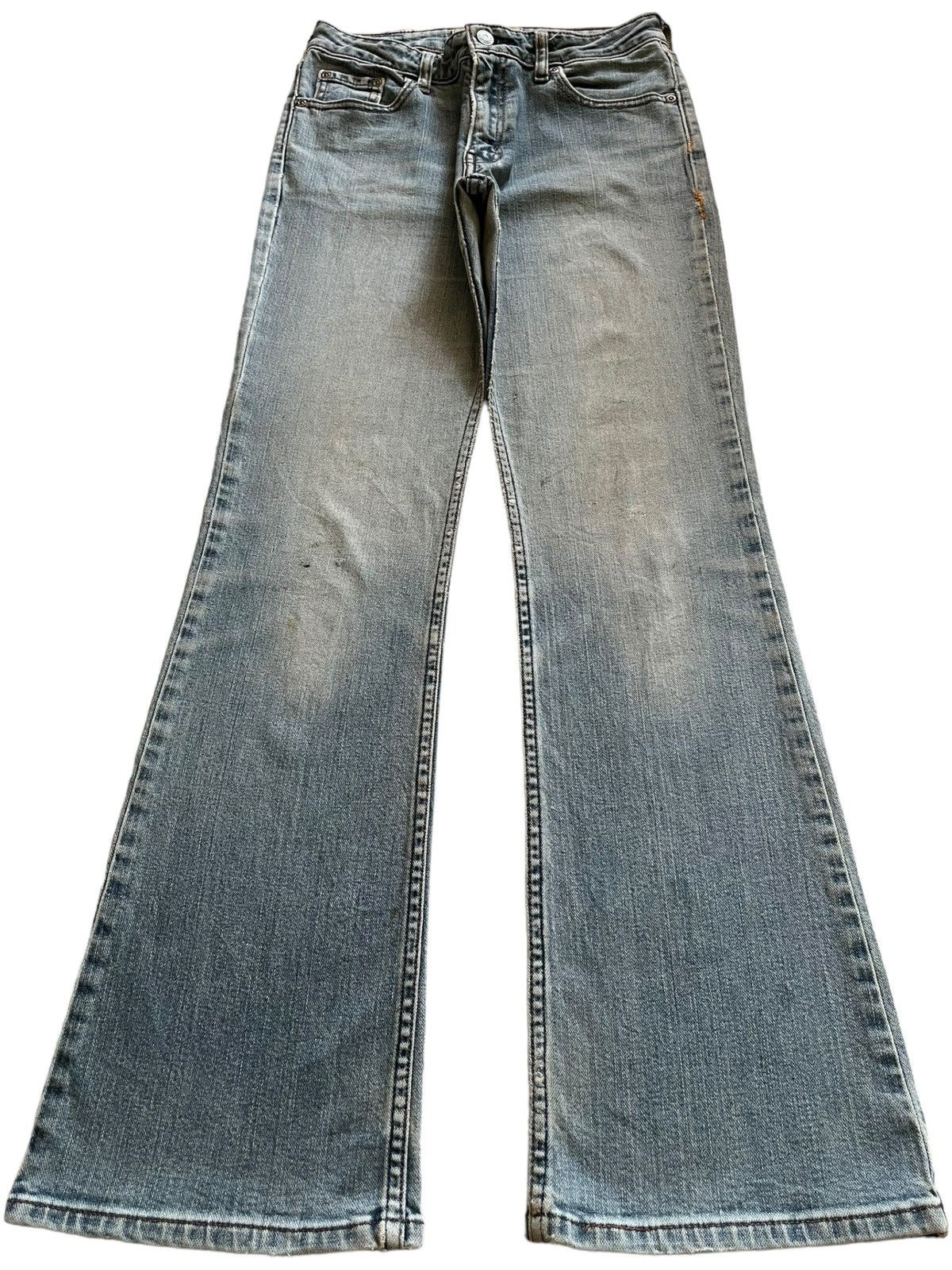 Levi's × Levi's Vintage Clothing Vintage 90s Levis Light Wash Style Distressed Flare Jeans Size US 26 / EU 42 - 1 Thumbnail