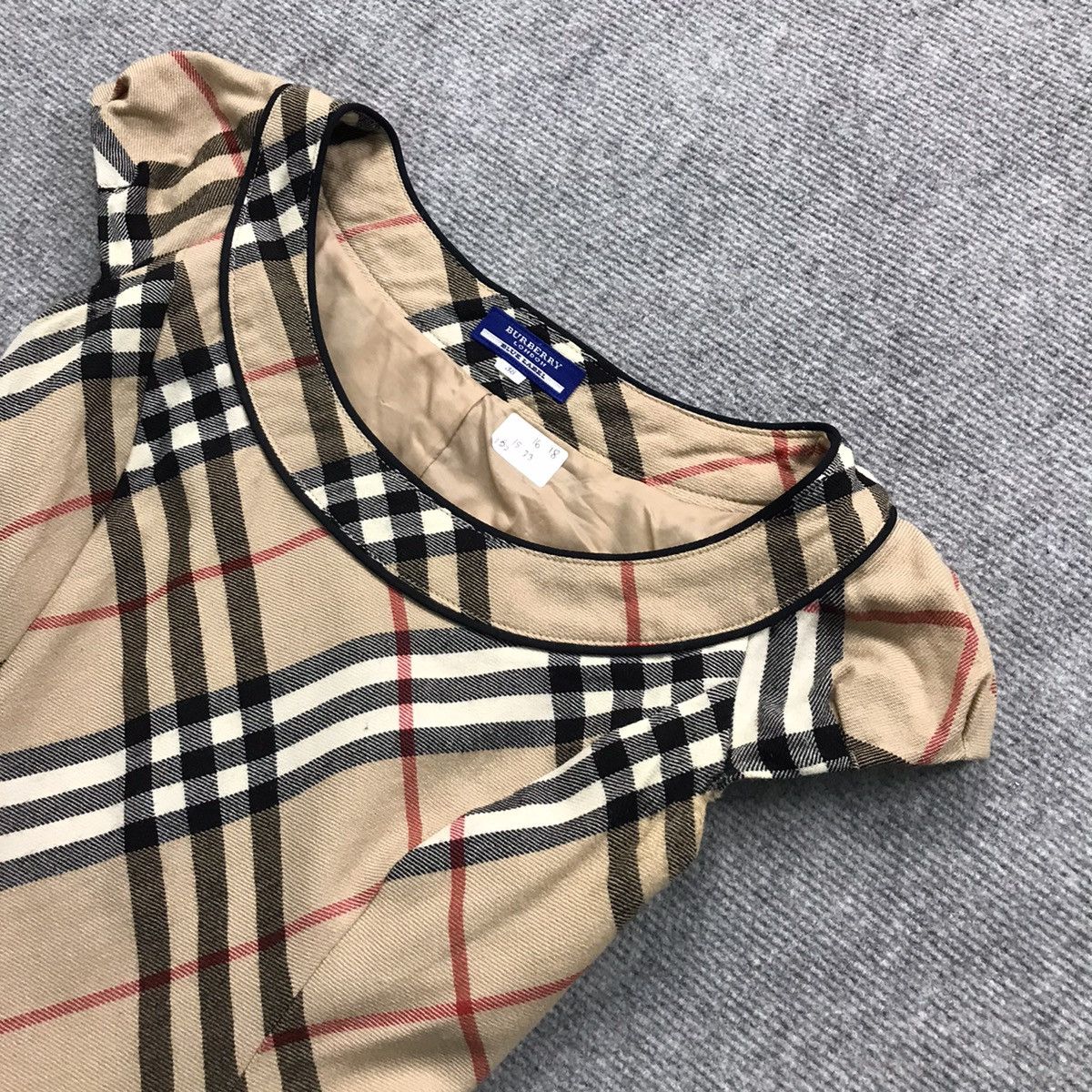 WOMEN BURBERRY WOOL NOVACHECK DRESS