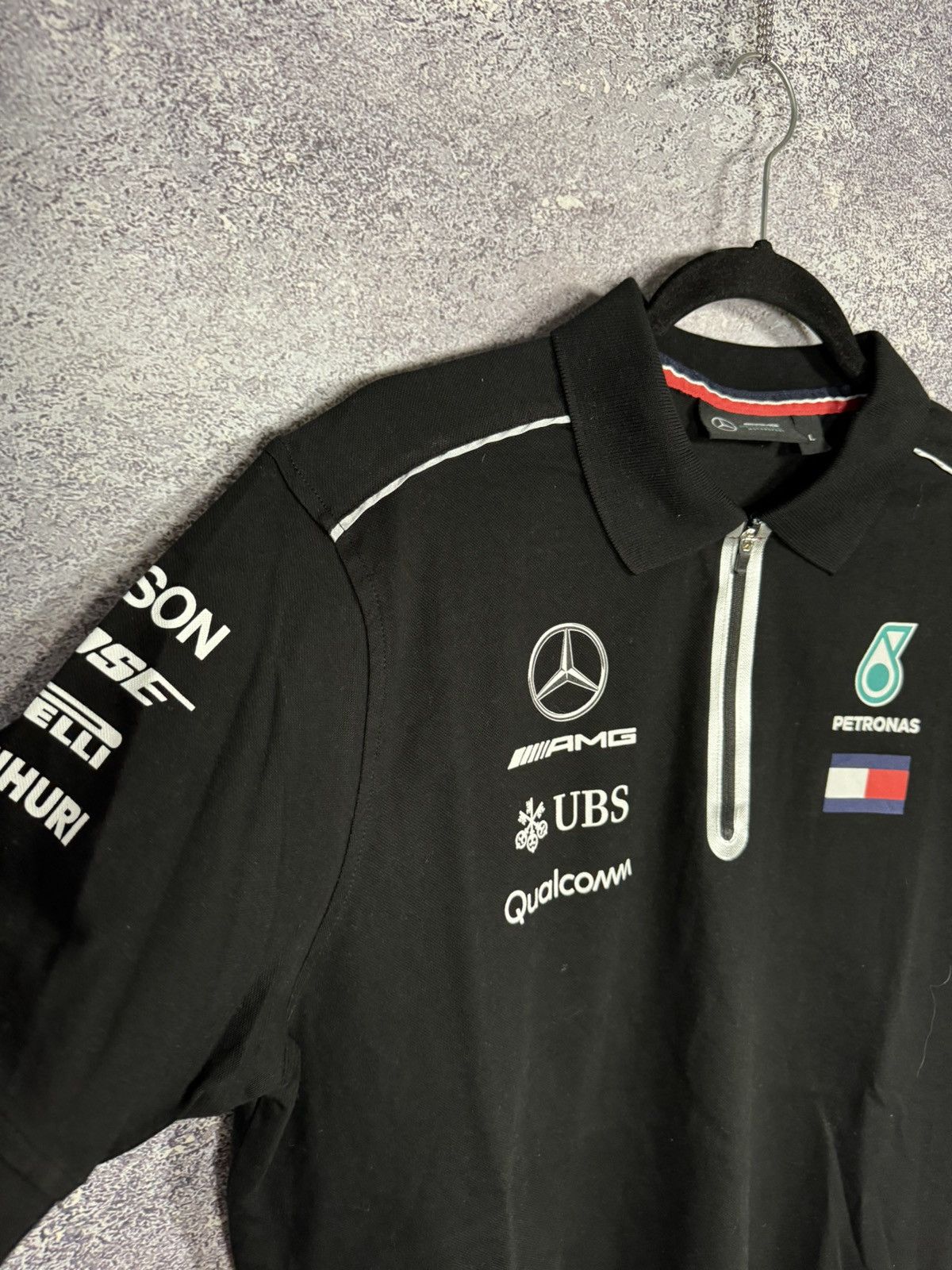 Formula 1 × Hugo Boss × Mercedes-Benz Petronas AMG Mercedes Benz Racing Team TH Polo Shirt Size US L / EU 52-54 / 3 - 6 Thumbnail
