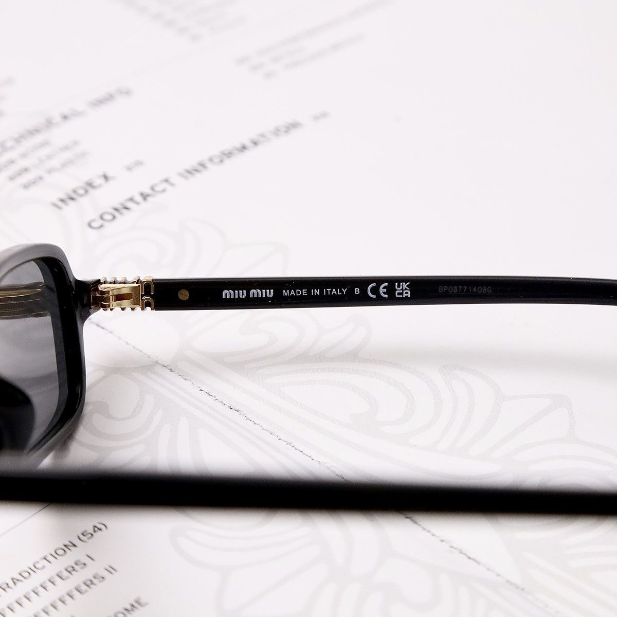 Miu Miu MIU MIU 0MU 11ZS SUNGLASSES Size ONE SIZE - 5 Thumbnail