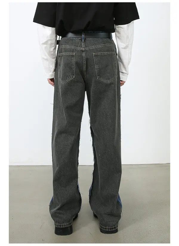 VIBE American street cool patchwork loose straight jeans for men Size US 32 / EU 48 - 6 Thumbnail