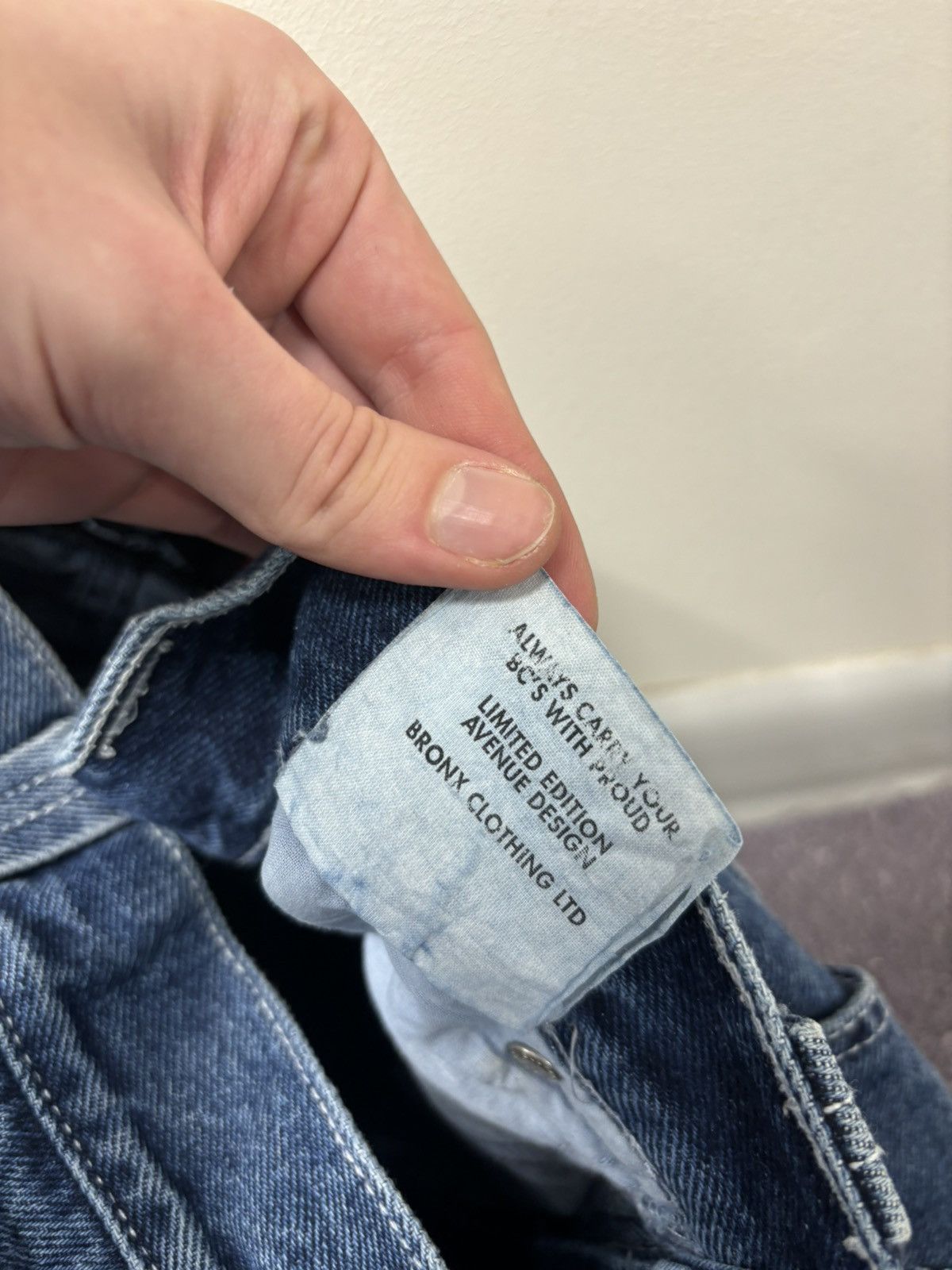 Other Vintage Bronx Clothing Y2K Skate Hype Blue Denim Baggy Jeans Size US 28 / EU 44 - 19 Thumbnail