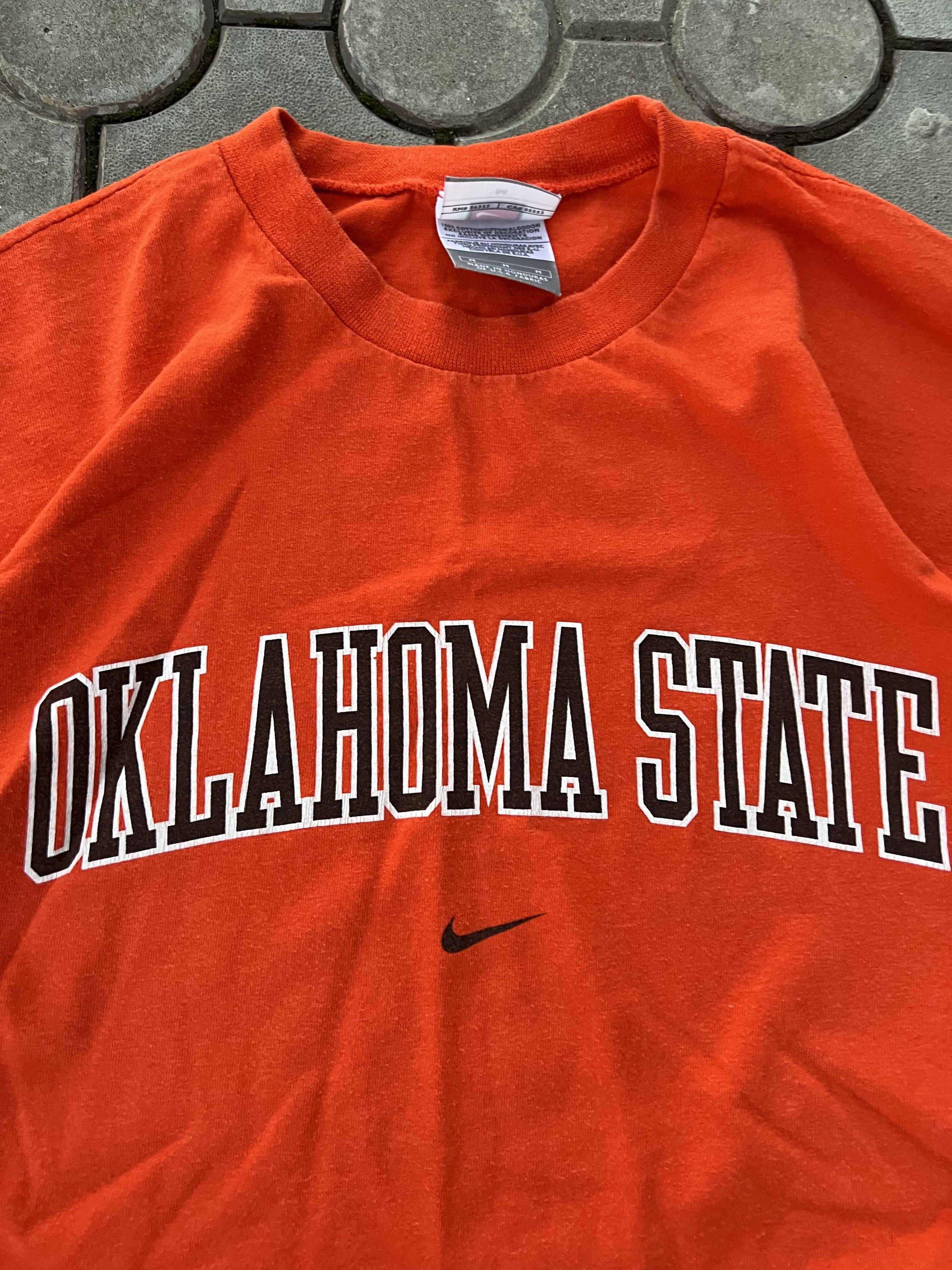 Nike × Vintage Vintage Nike Oklahoma State Center Logo Longsleeve Y2K USA Size US M / EU 48-50 / 2 - 3 Thumbnail