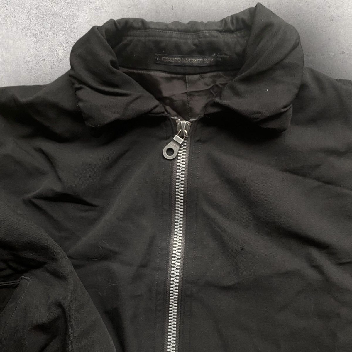 Yohji Yamamoto Vintage Fall95 Wool Gabardine Shrunken Collar Bomber Size US S / EU 44-46 / 1 - 10 Thumbnail
