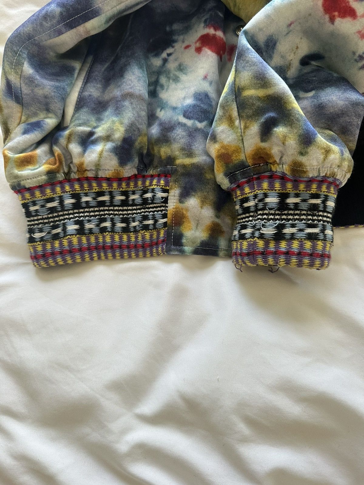 Amiri Amiri Tie Dye Bomber with Embroidered Cuffs Size US M / EU 48-50 / 2 - 6 Thumbnail