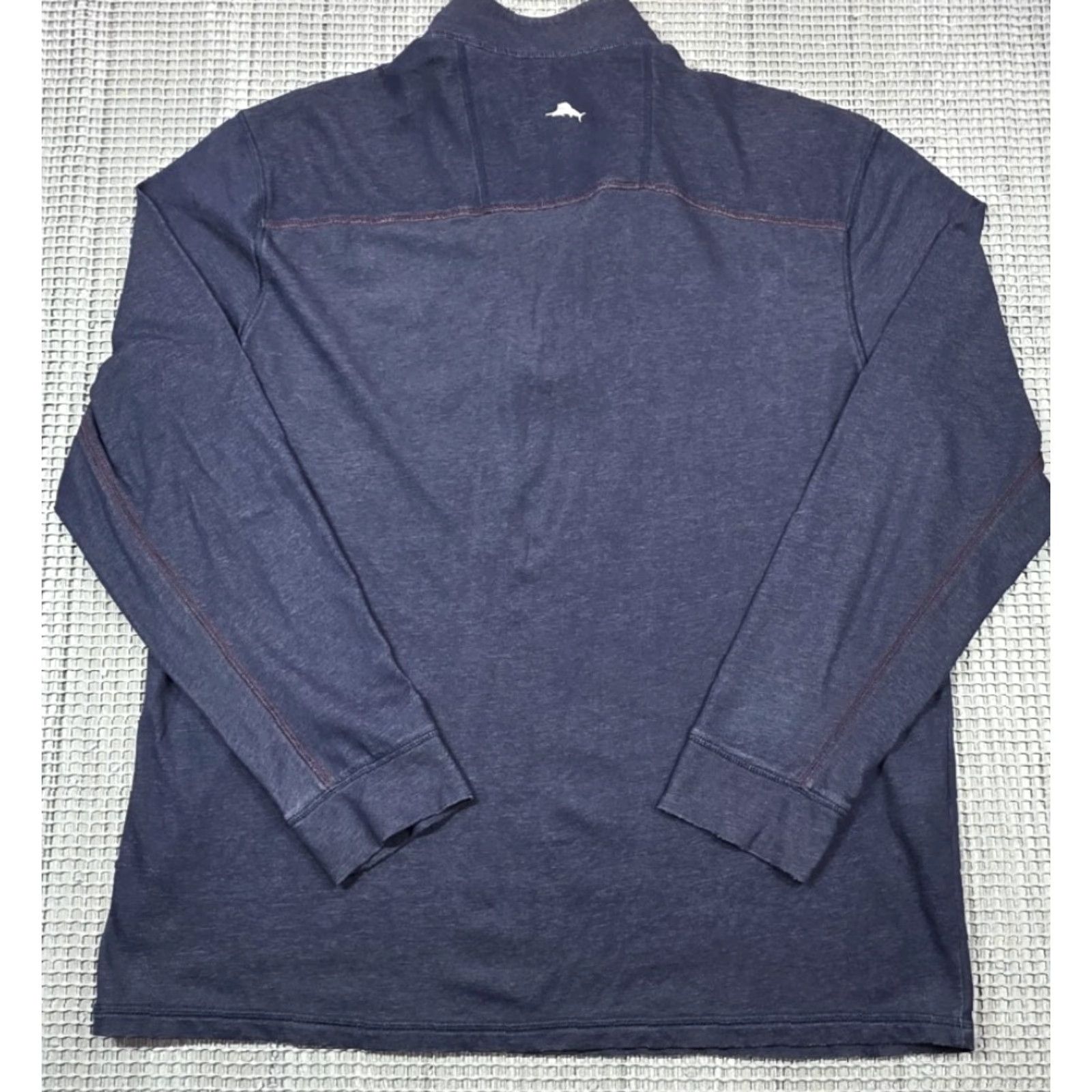 Tommy Bahama Tommy Bahama Polo Shirt L Blue 1/4 Zip Long-Sleeve Knit Stretch Regular Mens Size US L / EU 52-54 / 3 - 7 Thumbnail