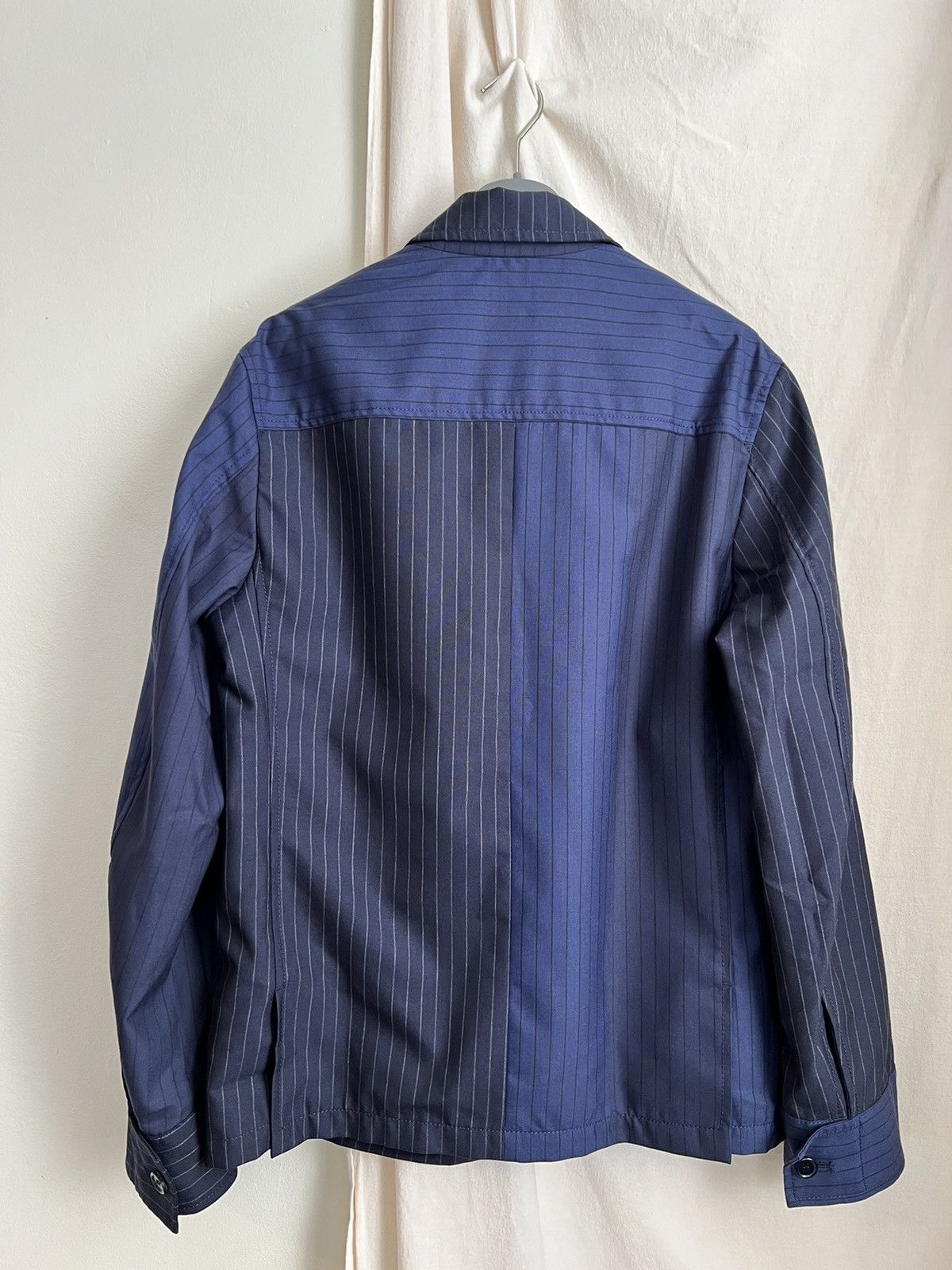 Marni MARNI Mixed Pinstripe Wool Zip Jacket S/S 2018 sz 46 Size US S / EU 44-46 / 1 - 3 Thumbnail