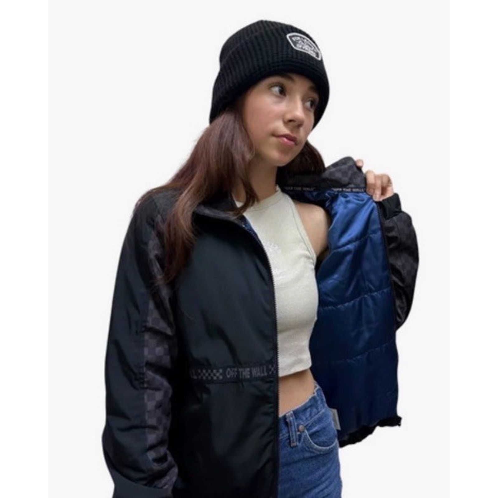 Vans VANS BMX Urban Remix Checkerboard Puffer Bomber Jacket Sz XS Size XS / US 0-2 / IT 36-38 - 2 Thumbnail