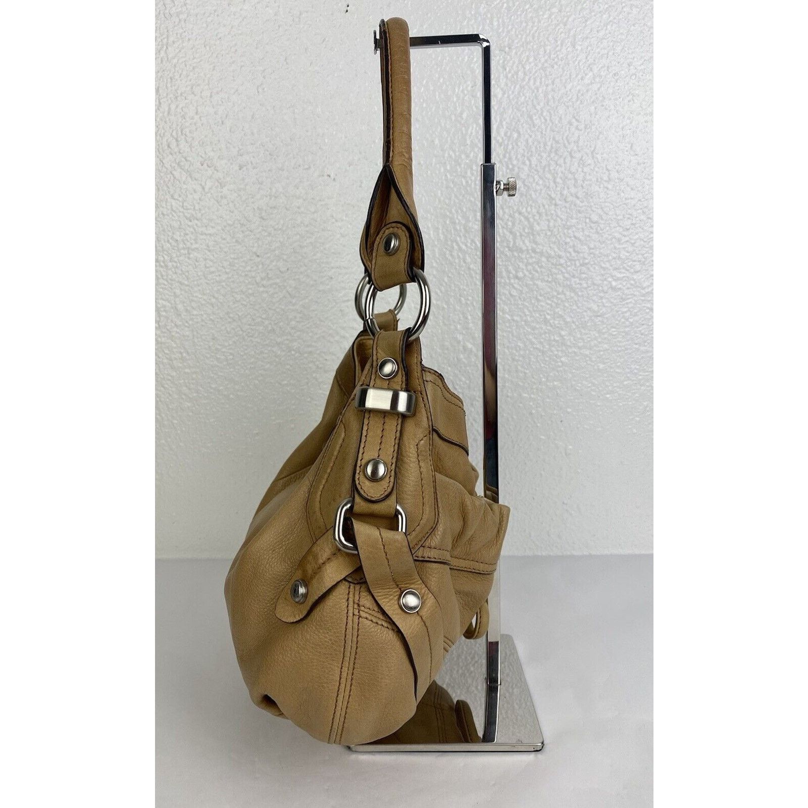 Other B Makowsky Hobo Shoulder Bag Tan Brown Soft Leather Purse Size ONE SIZE - 9 Thumbnail
