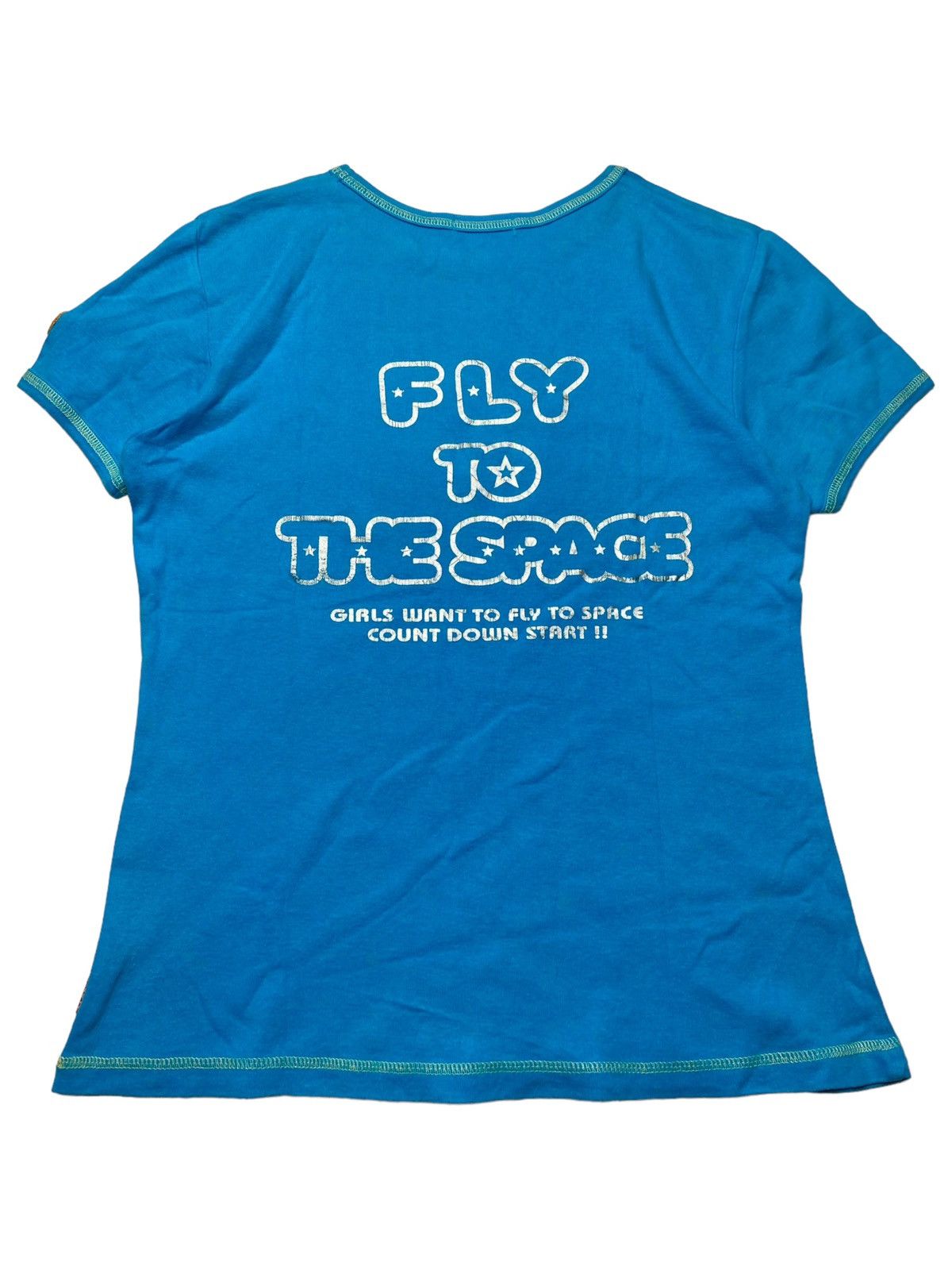 Angel Blue × Hysteric Glamour 2000s Angel Blue - Superhero Baby Tee Size L / US 10 / IT 46 - 2 Thumbnail